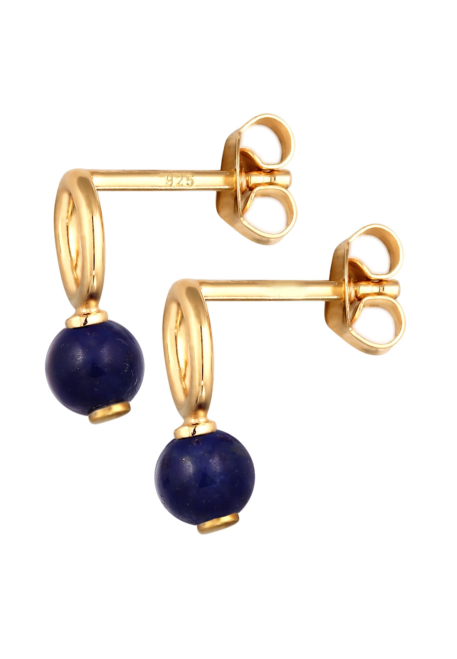 Elli Paar Ohrstecker »Ohrringe Ohrstecker Lapis Lazuli Blau 925 Sterling Silber«