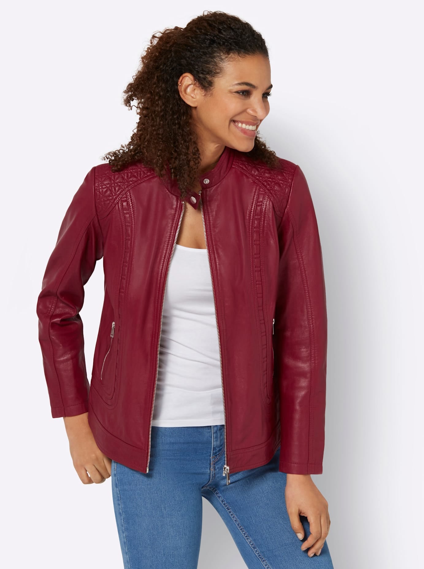 Inspirationen Lederjacke, ohne Kapuze