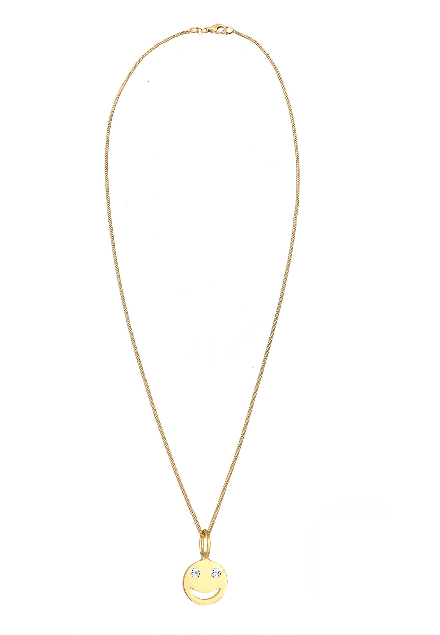 Elli Silberkette »Halskette mit Smiling Face Kristalle925 Silber«