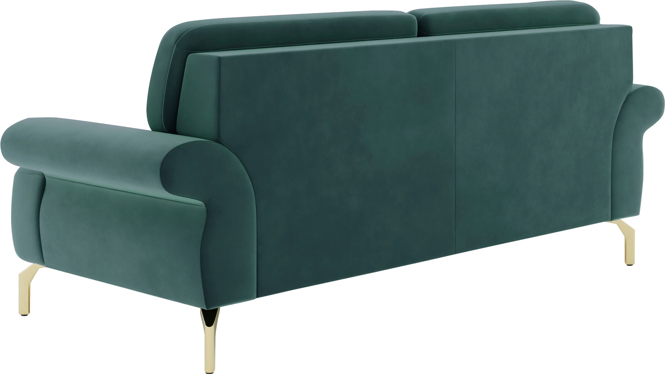 sit&more 2,5-Sitzer »Orient 1«, inkl. 2 Zierkissen mit Strass-Stein, goldfarbene Metallfüße