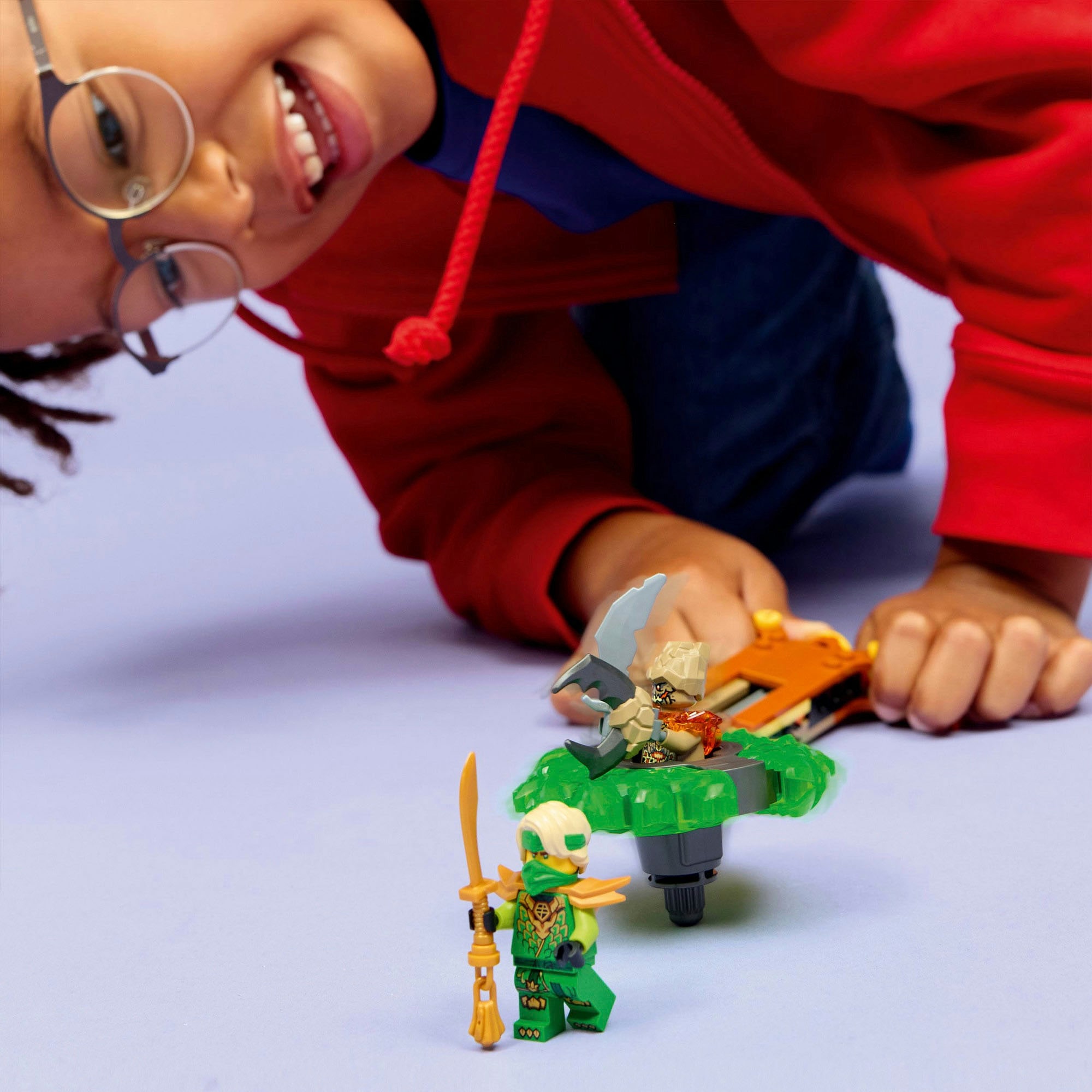LEGO® Konstruktionsspielsteine »Lloyd vs. Erdmonster-Spinner (71850), LEGO Ninjago«