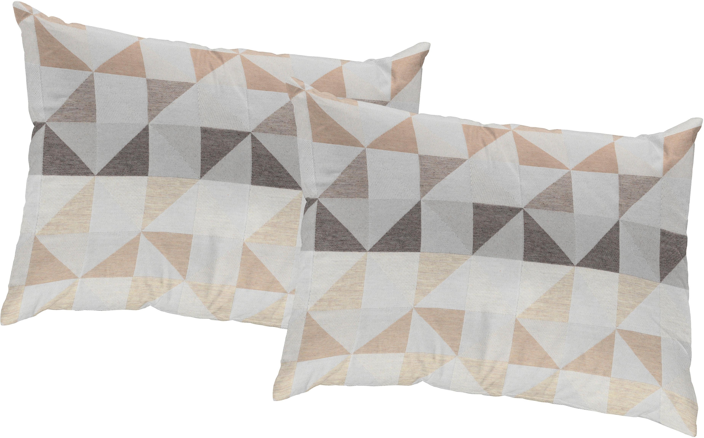 Wirth Dekokissen »Berlare« Kissenhülle ohne Füllung, 2 Stück