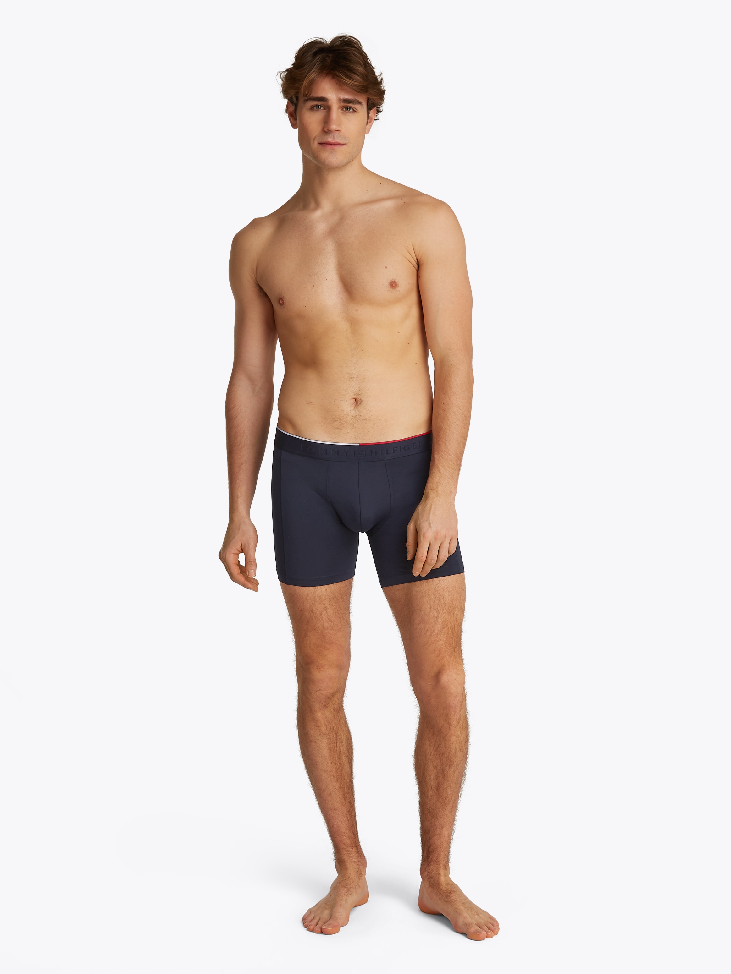 Tommy Hilfiger Underwear Boxer »3P BOXER BRIEF«, (Packung, 3 St., 3er), mit Logobund