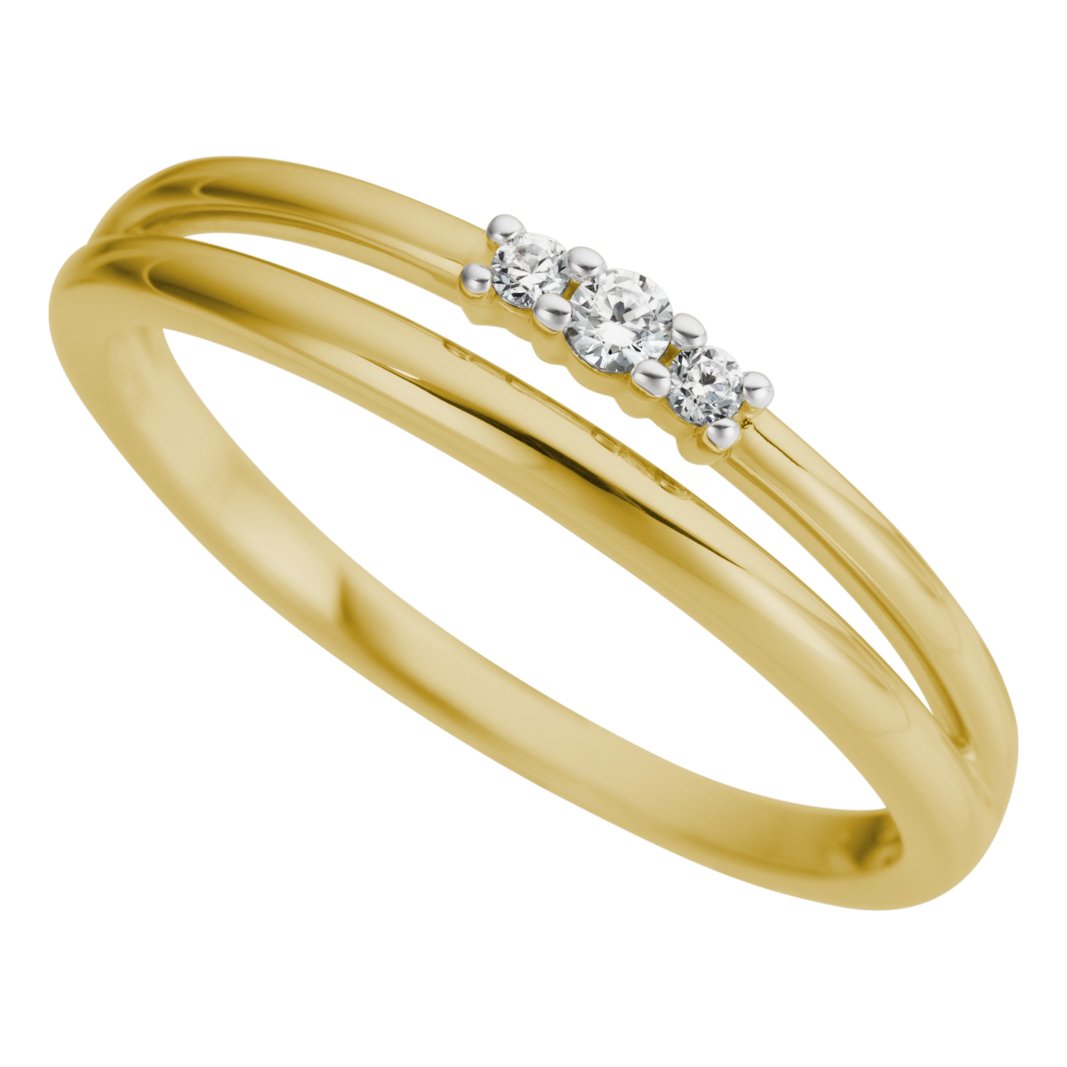 Firetti Fingerring »Schmuck Geschenk Gold 333 Damenring Goldring« mit Brillanten