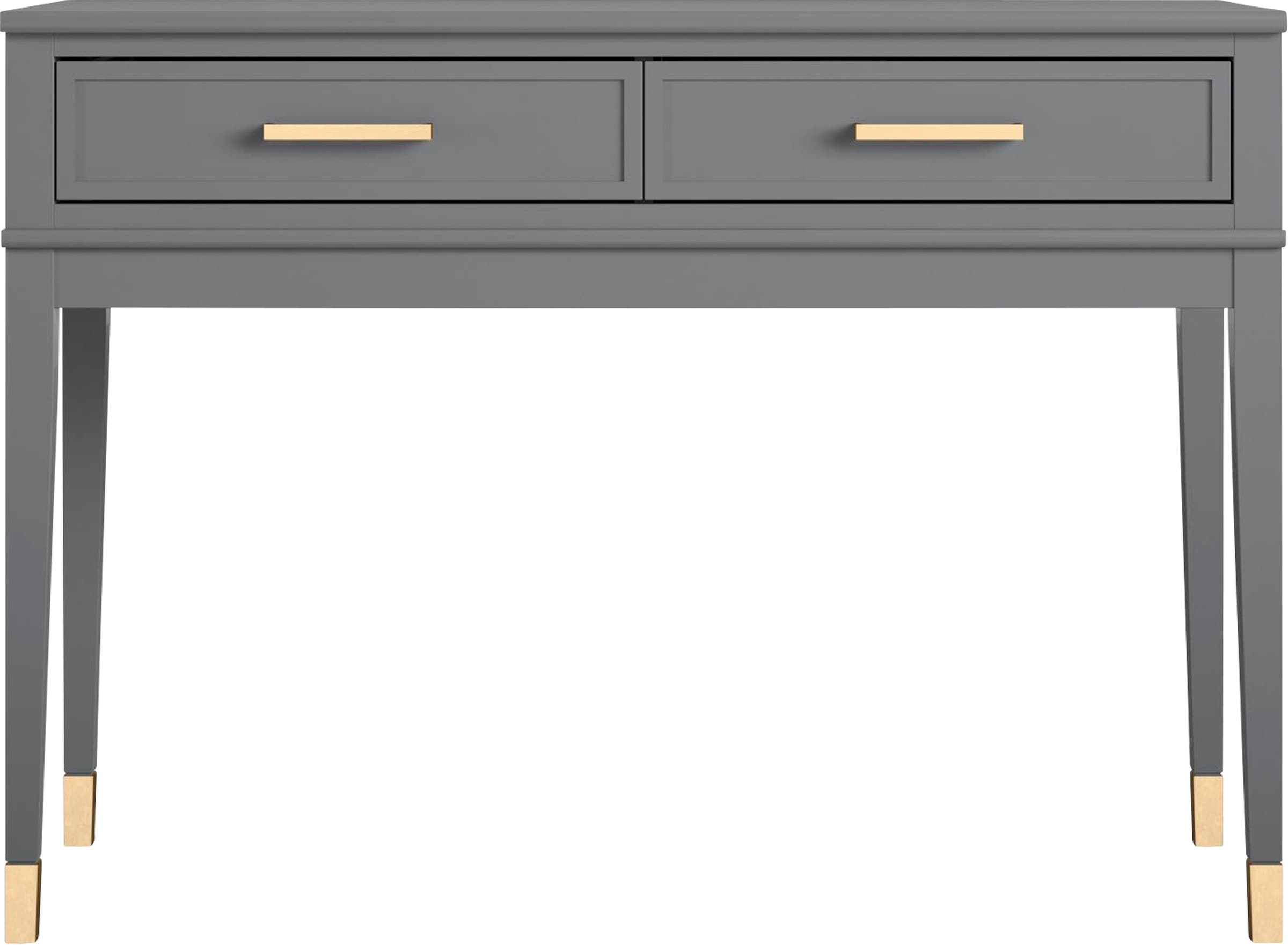 CosmoLiving by Cosmopolitan Konsolentisch »Westerleigh«, (1 St.), mit 2 Schubladen, pflegeleichtes MDF, Beine aus Massivholz, Höhe 76 cm