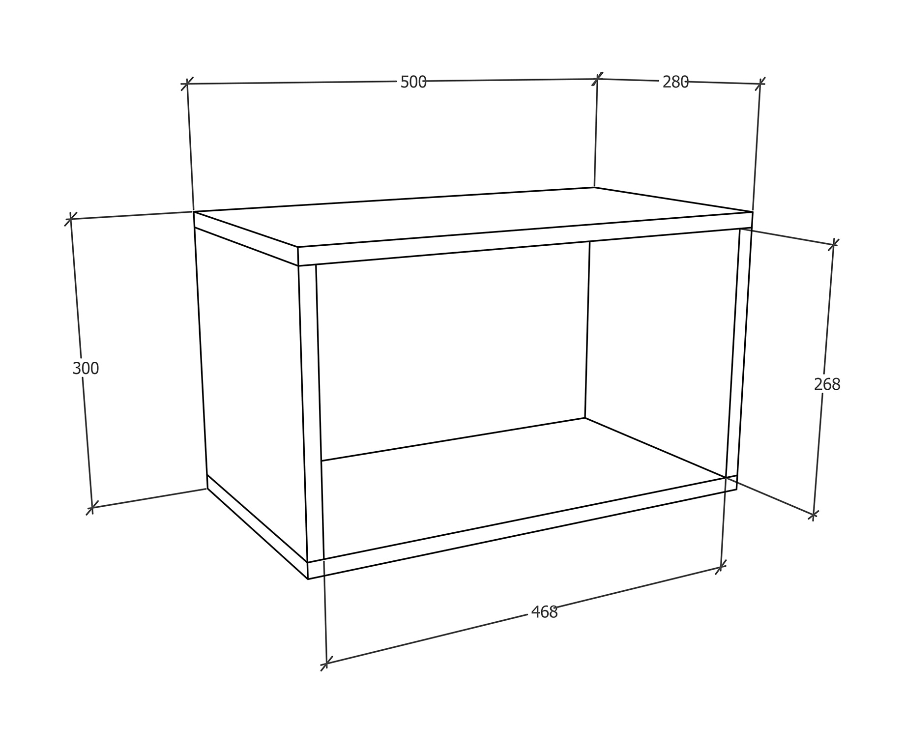 VCM Wandregal »Holz Wandregal Hängeregal Wandboard Regal Arila S«