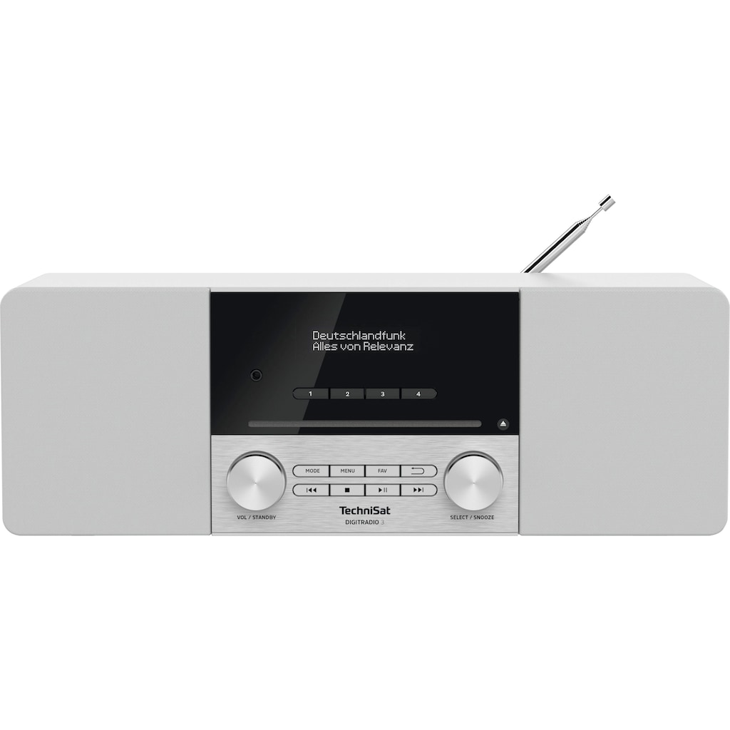 TechniSat Digitalradio (DAB+) »DIGITRADIO 3«, (A2DP Bluetooth-AVRCP Bluetooth Digitalradio (DAB+)-UKW mit RDS 20 W)