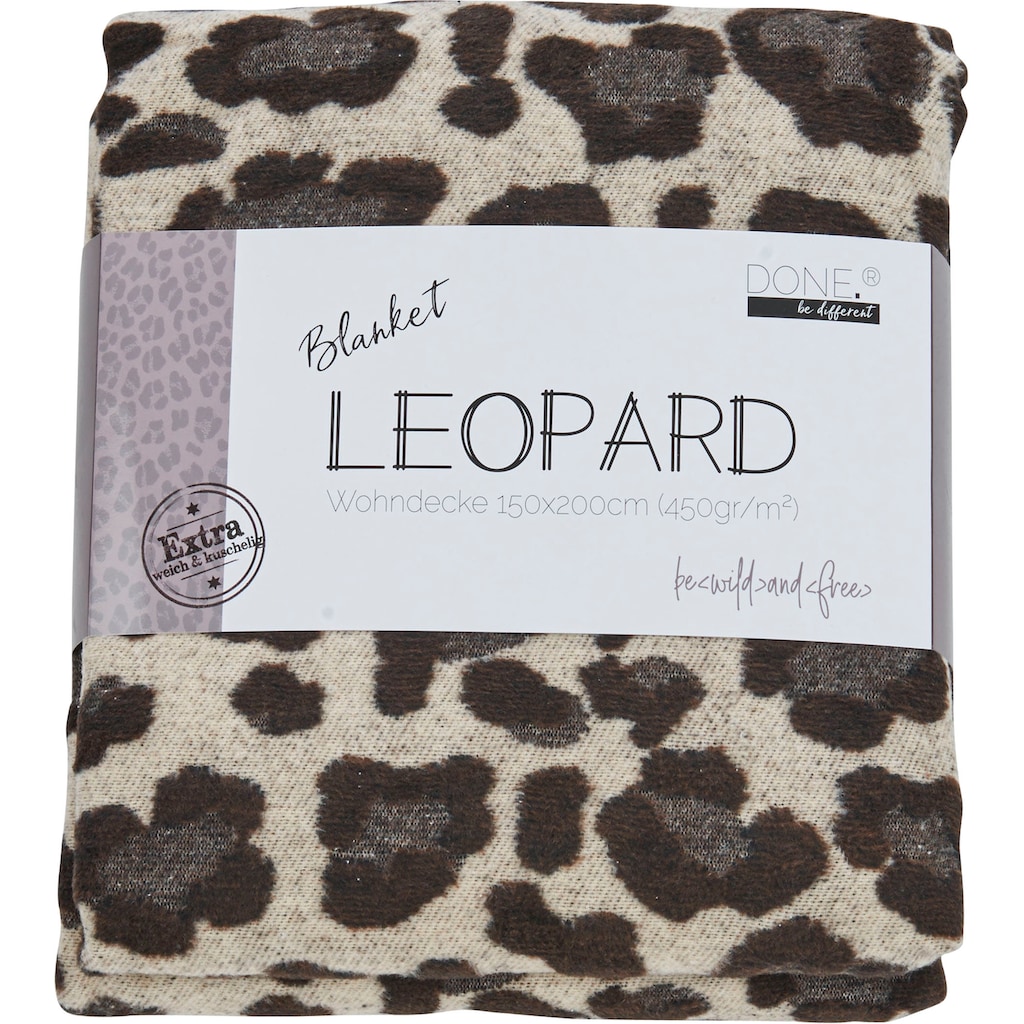 done.® Wohndecke »Leopard«