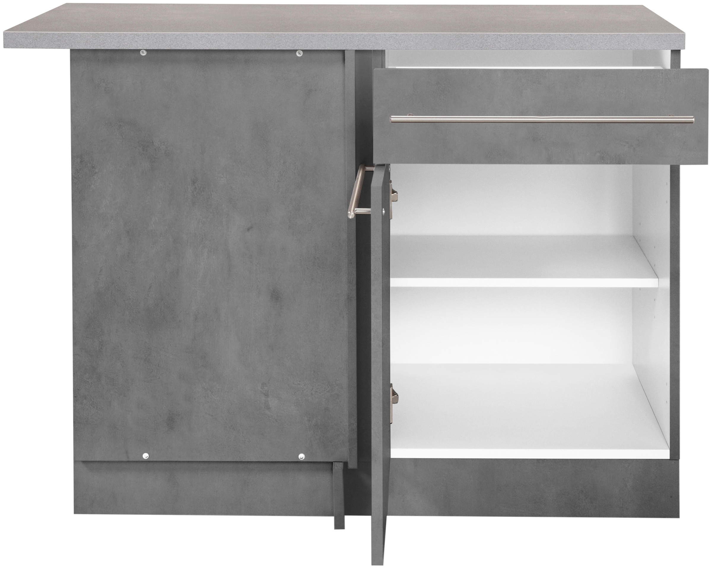 wiho Küchen Eckunterschrank »Chicago«, 110 cm breit, für eine optimale Raumnutzung