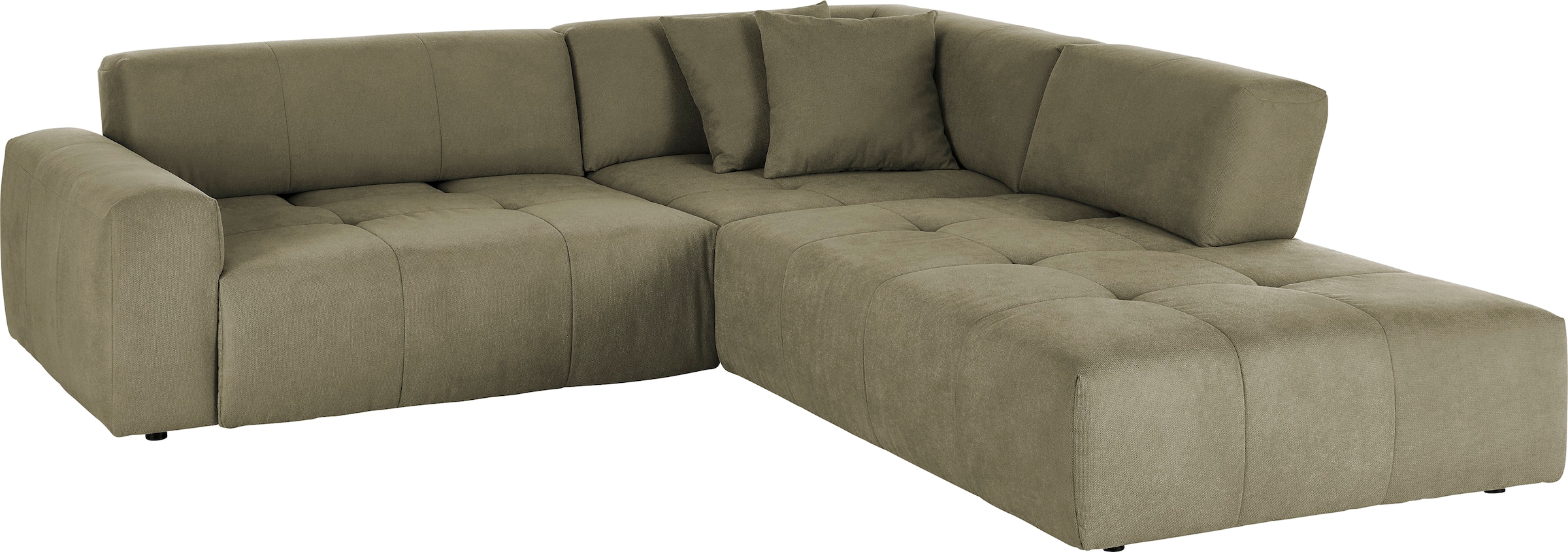 3C Candy Ecksofa »Yoshy Komfortsofa, bequem und modern, hochwertige Verarbeitungsdetails«, Zwei verschiedene Sitztiefen durch verstellbare Rückenlehne, L-Form