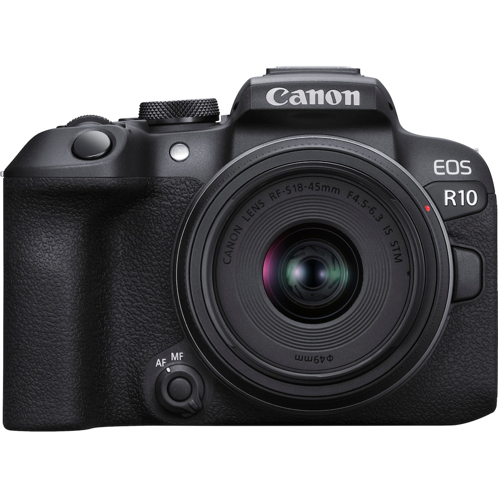 Canon Systemkamera »EOS R10«, RF-S 18-45mm F4.5-6.3 IS STM, 24,2 MP, Bluetooth-WLAN
