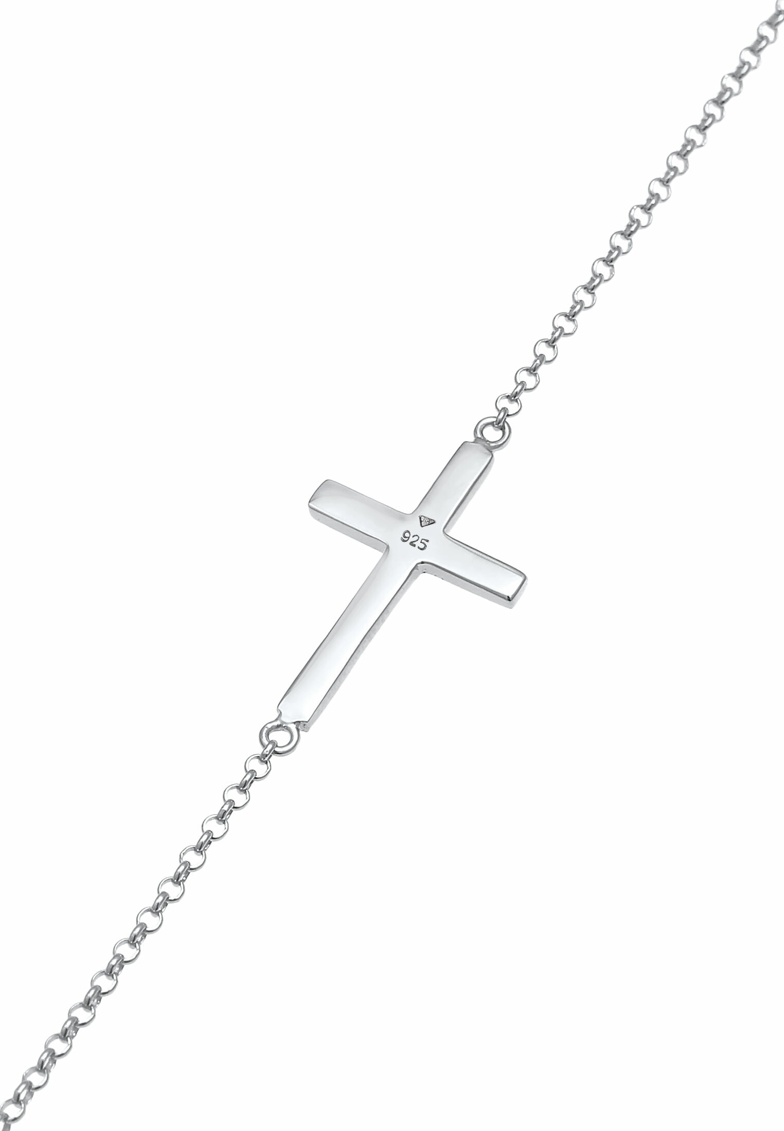 Elli Armkette »Armband Kreuz Horizontal Schlicht 925 Silber«