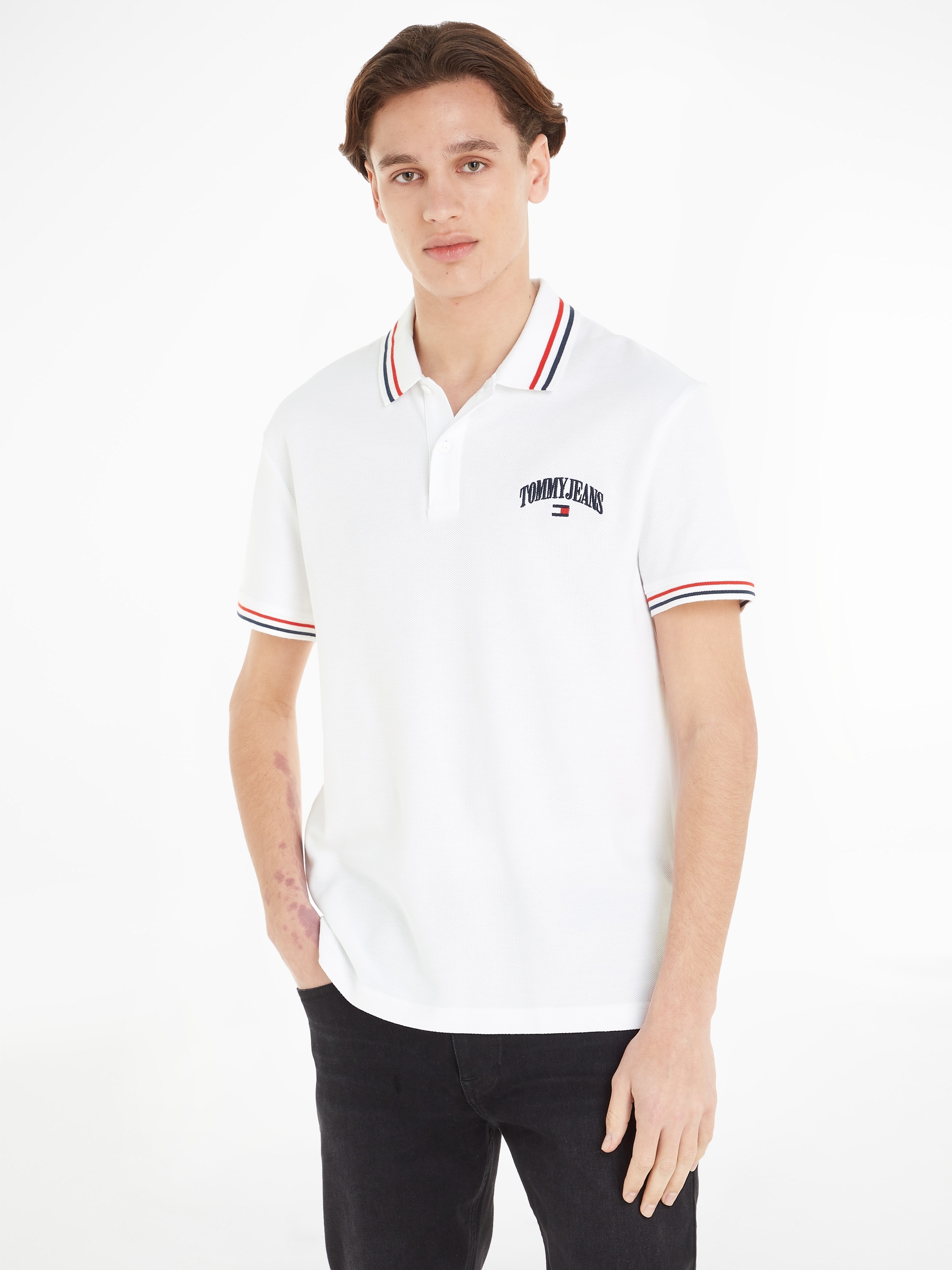 Tommy Jeans Poloshirt »TJM CLSC GRAPHIC TIPPED POLO«