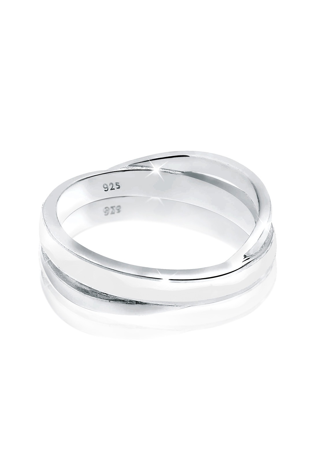 Elli Silberring »Ring Wickelring Emaille 925 Silber«