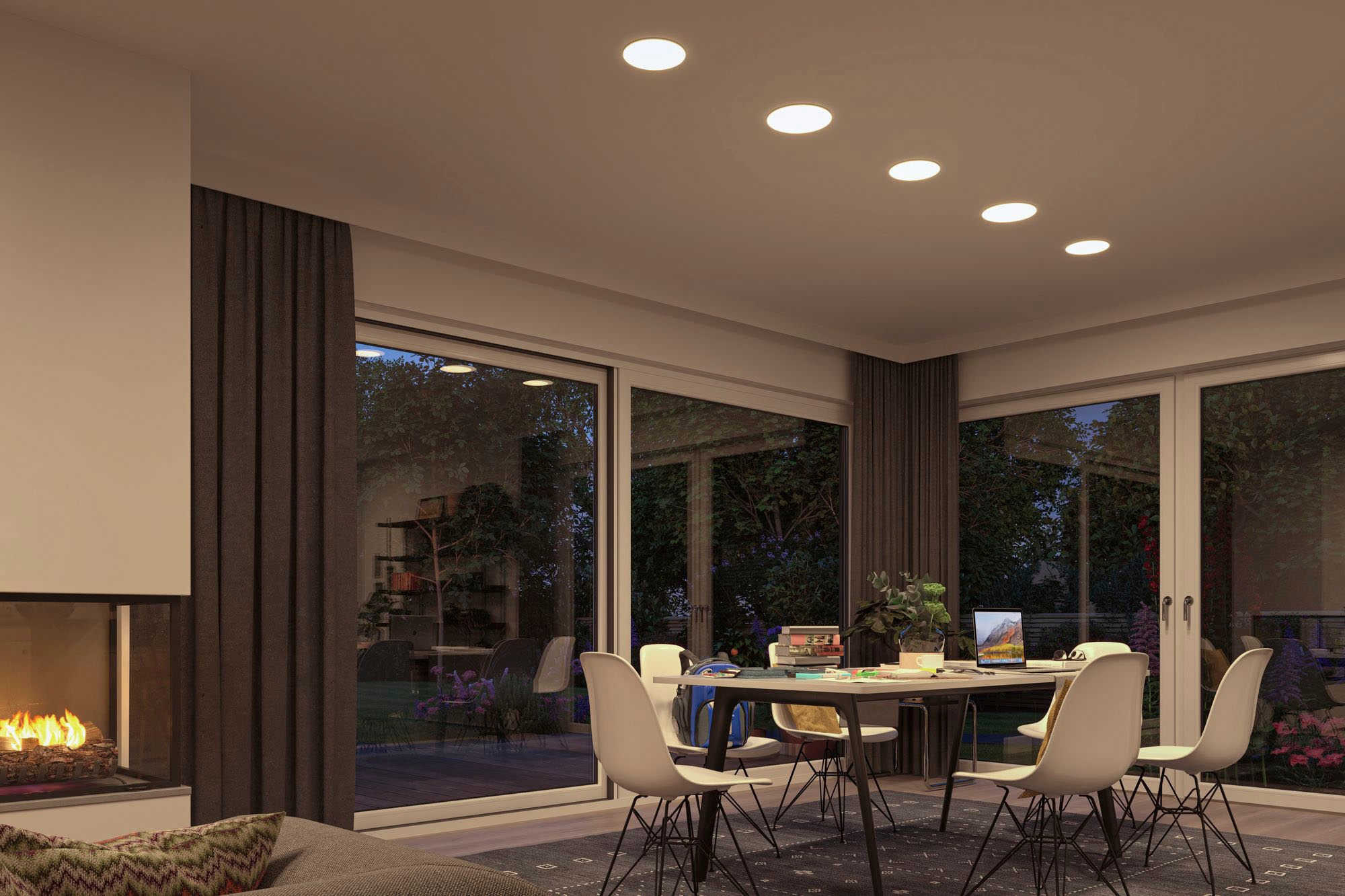 Paulmann LED Einbauleuchte »LED Einbaupanel Veluna VariFit IP44 rund 185mm 17,5W 4.000K Satin«, 1 flammig, LED Einbaupanel Veluna VariFit IP44 rund 185mm 17,5W 4.000K Satin