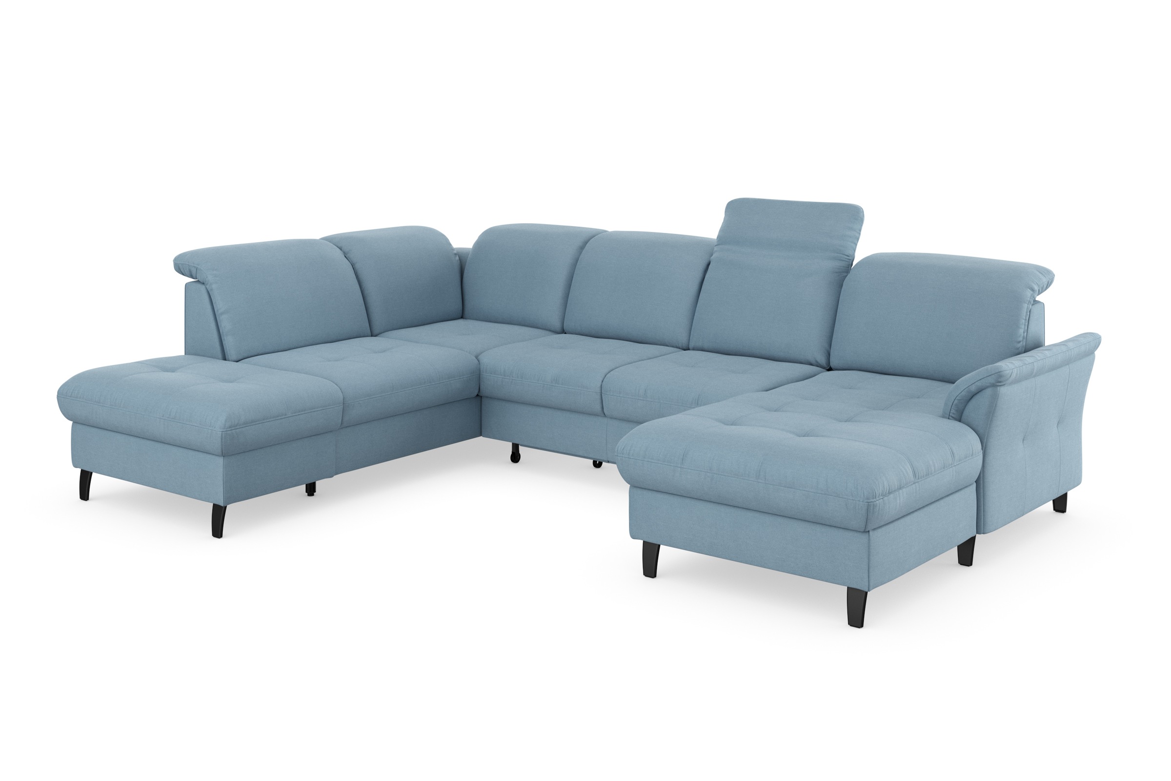 sit&more Wohnlandschaft »Maggiore U-Form«, wahlweise mit Kopfteilverstellung, Bettfunktion und Stauraum