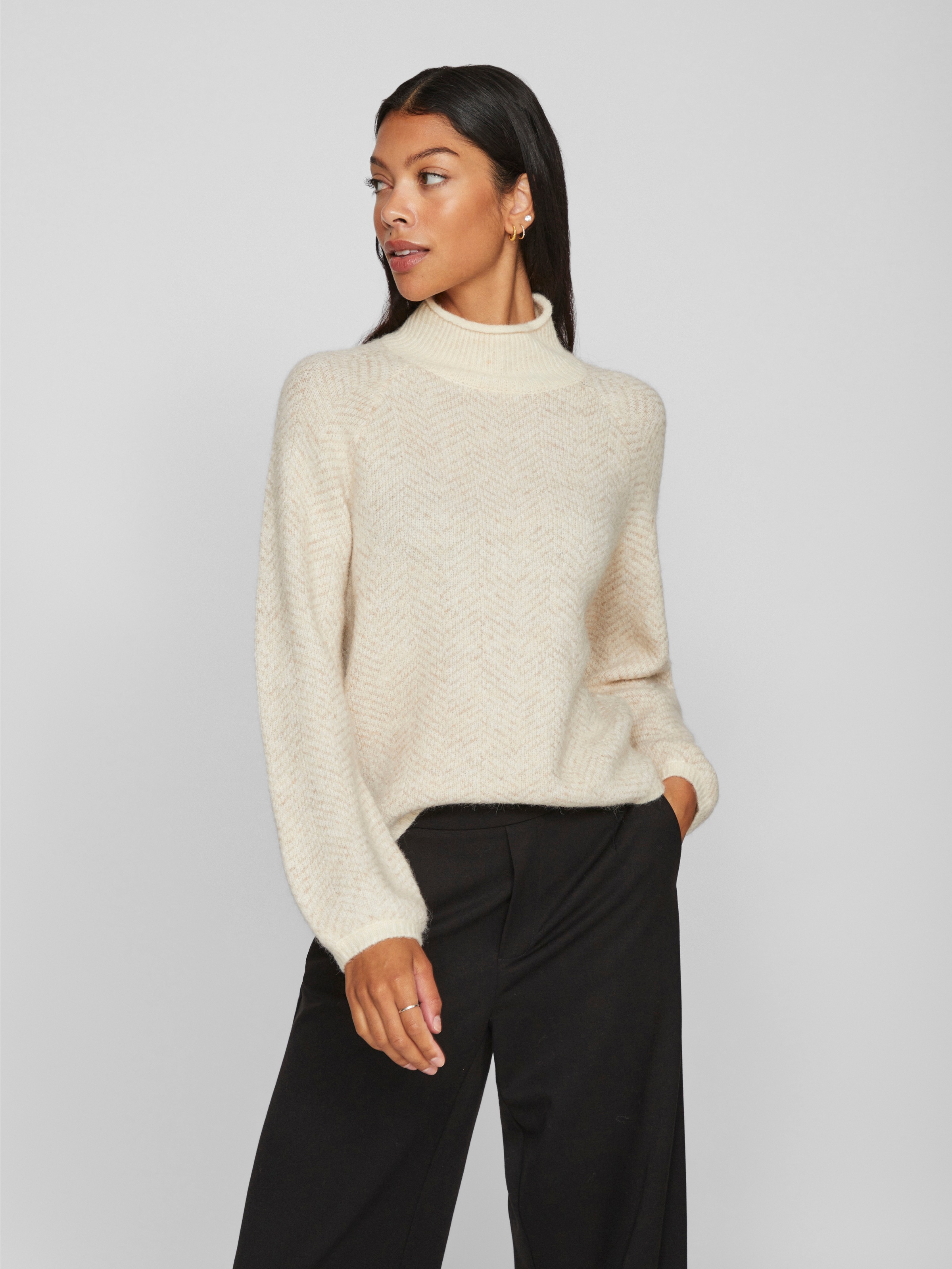 Stehkragenpullover »VILORY HIGH NECK L/S KNIT TOP - NOOS«