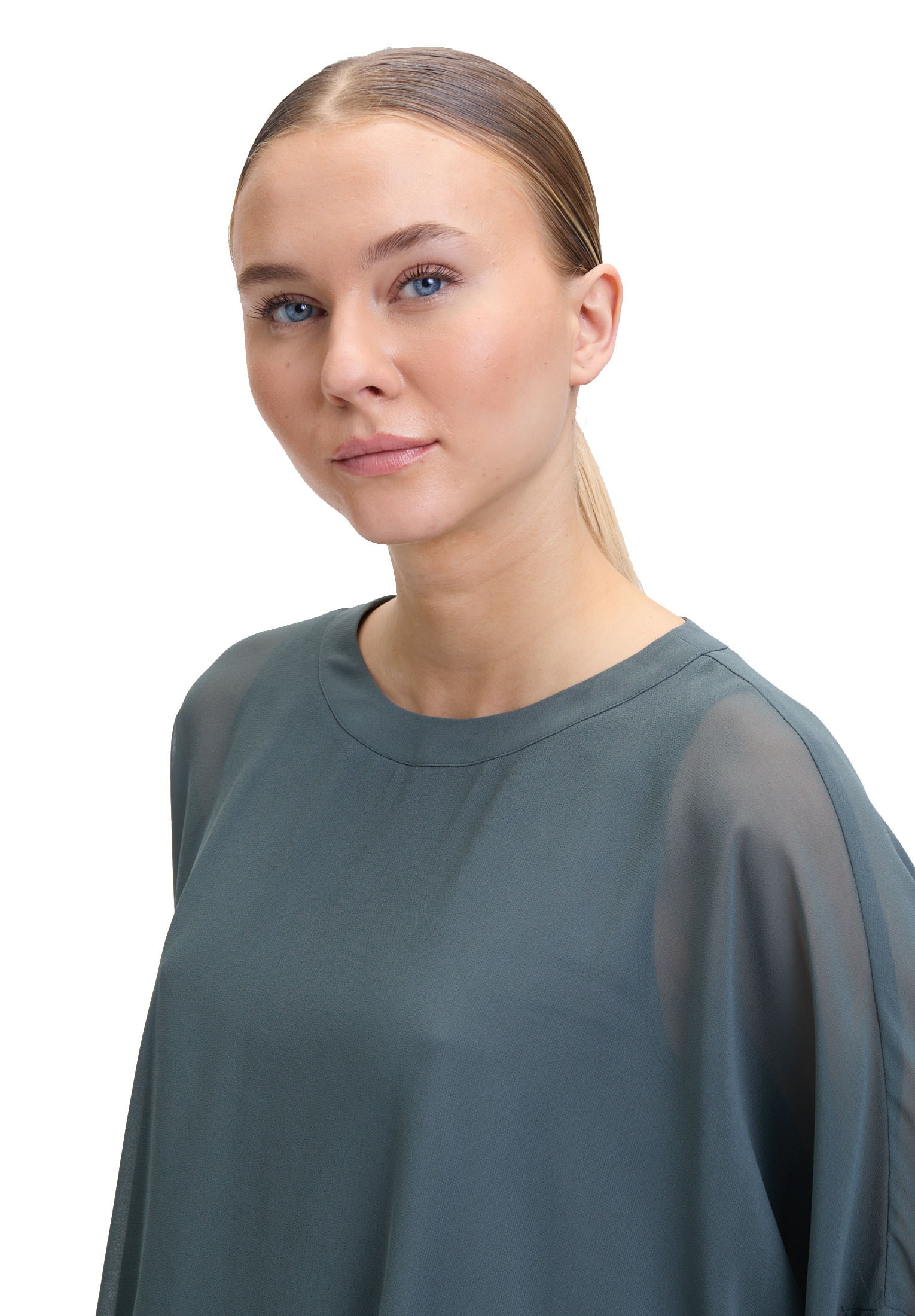 Vera Mont Klassische Bluse »Oversize-Bluse mit Rundhalsausschnitt«