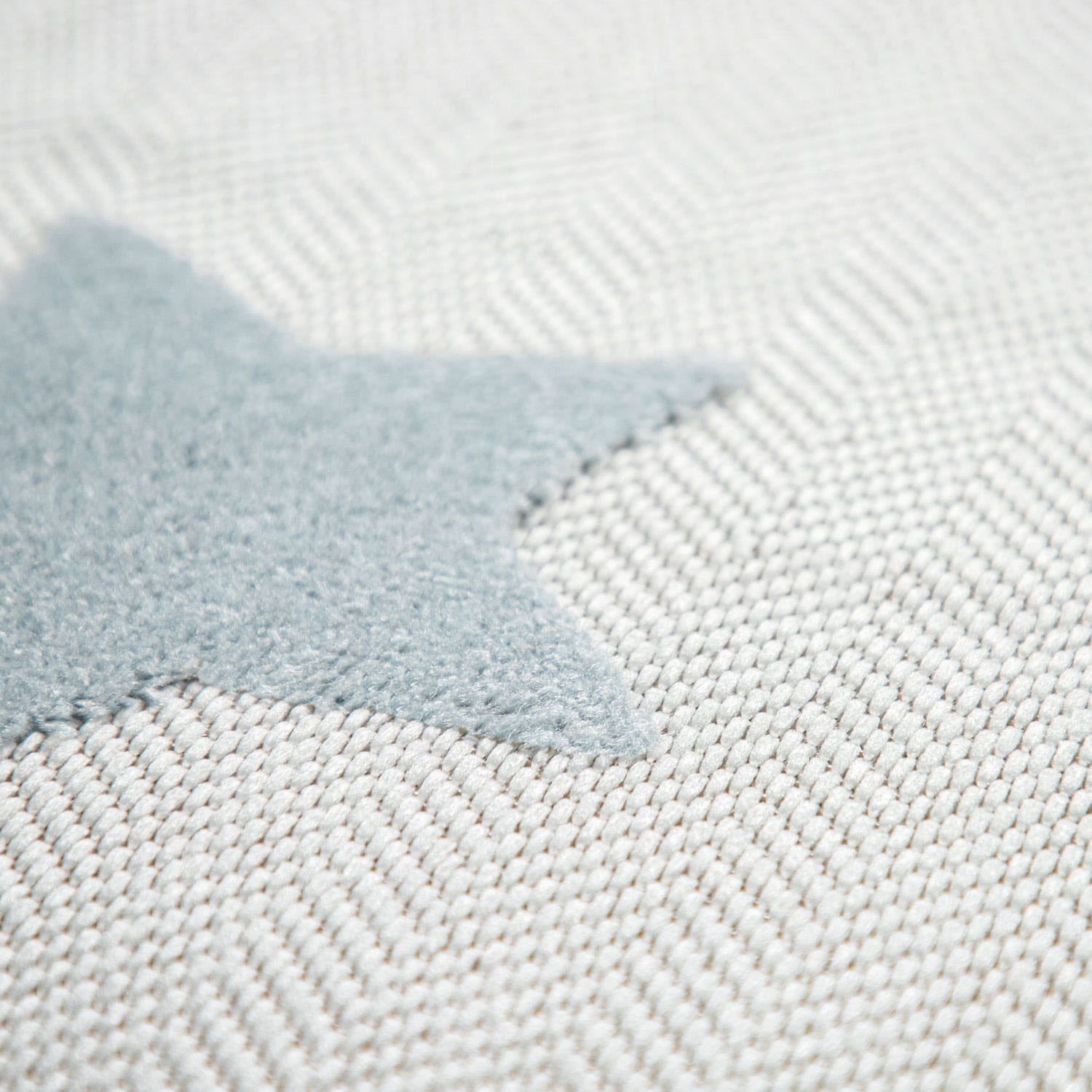 Paco Home Kinderteppich »Tweet 463«, rund, 12 mm Höhe, Flachgewebe, Hoch-Tief-Effekt, Motiv Sterne, In- und Outdoor geeignet