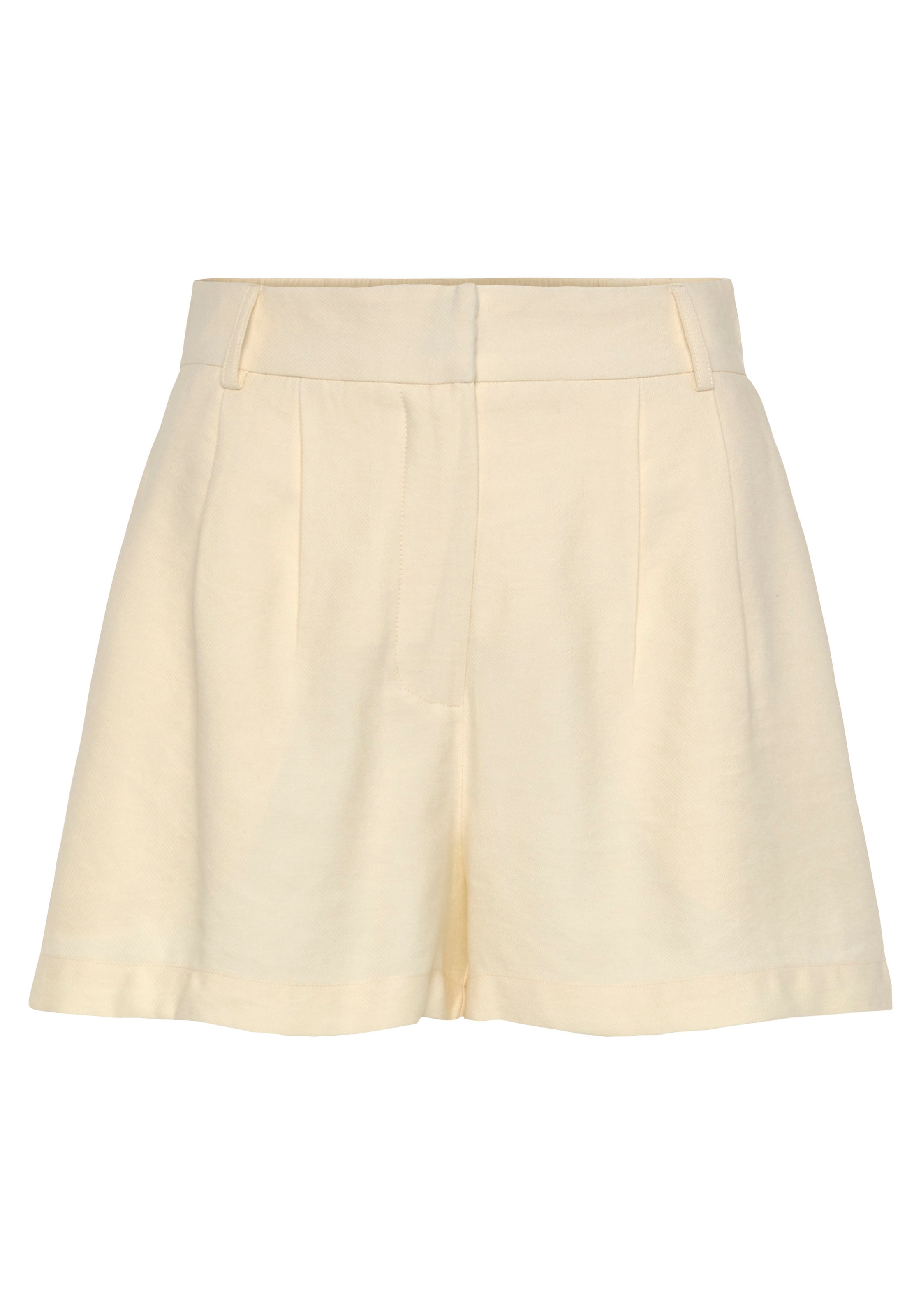 LASCANA Webshorts, mit Bundfalten, kurze Stoffhose mit Taschen, elegant