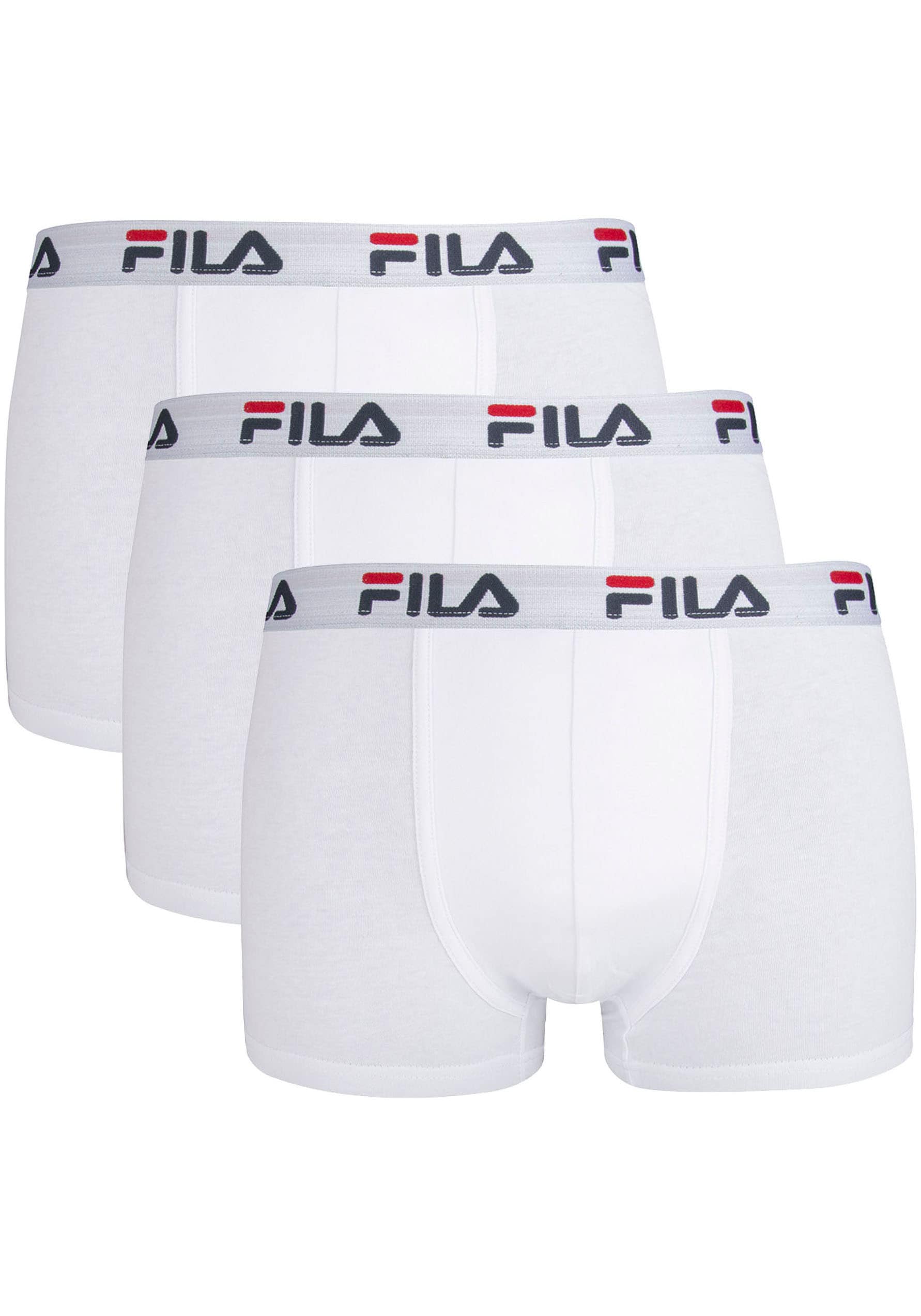 Fila Boxershorts, (Packung, 3 St.), mit elastischem Logobund