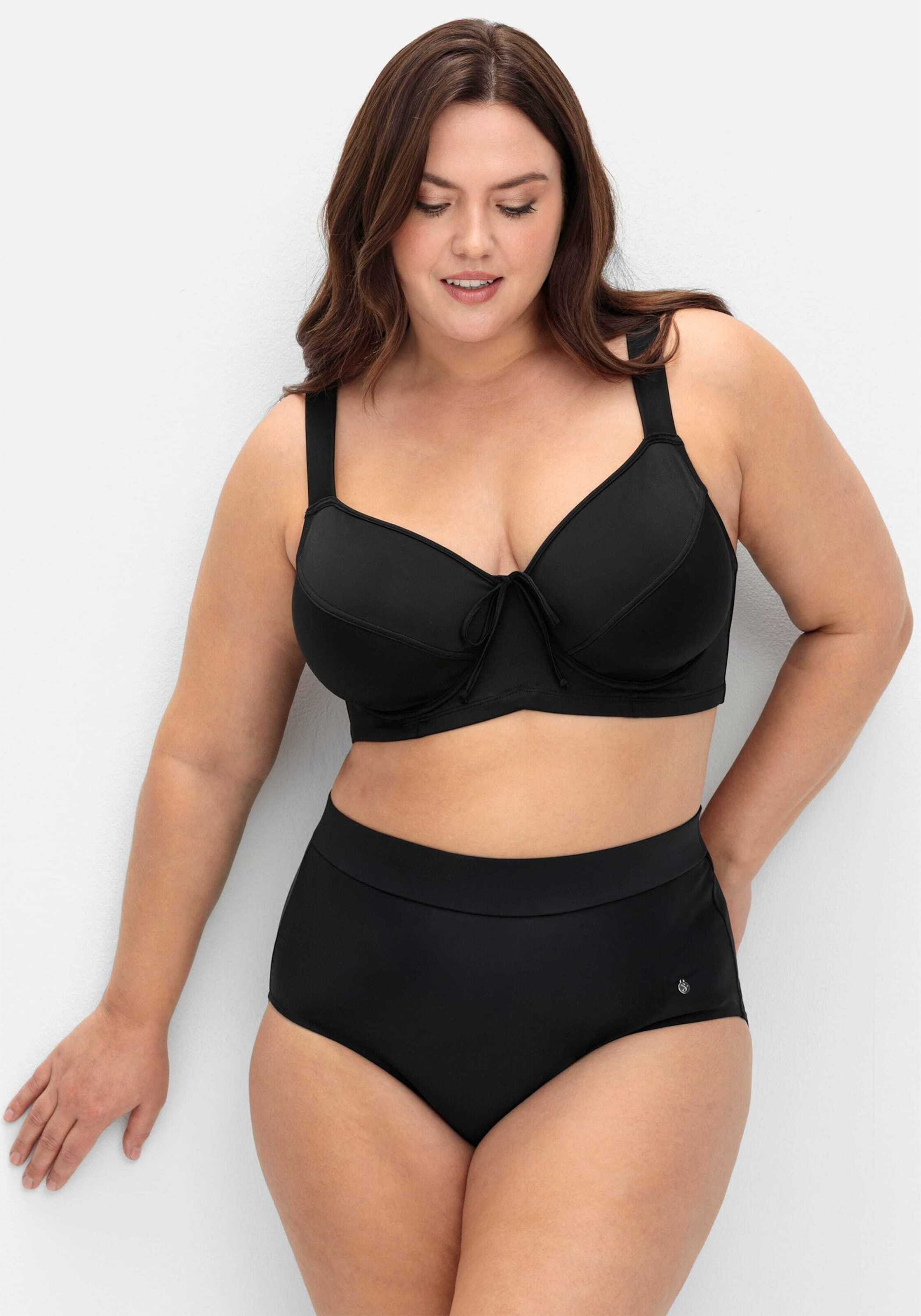 Sheego Bügel-Bikini »Bikini-Oberteil Bikini-Oberteil mit Bindebändchen«