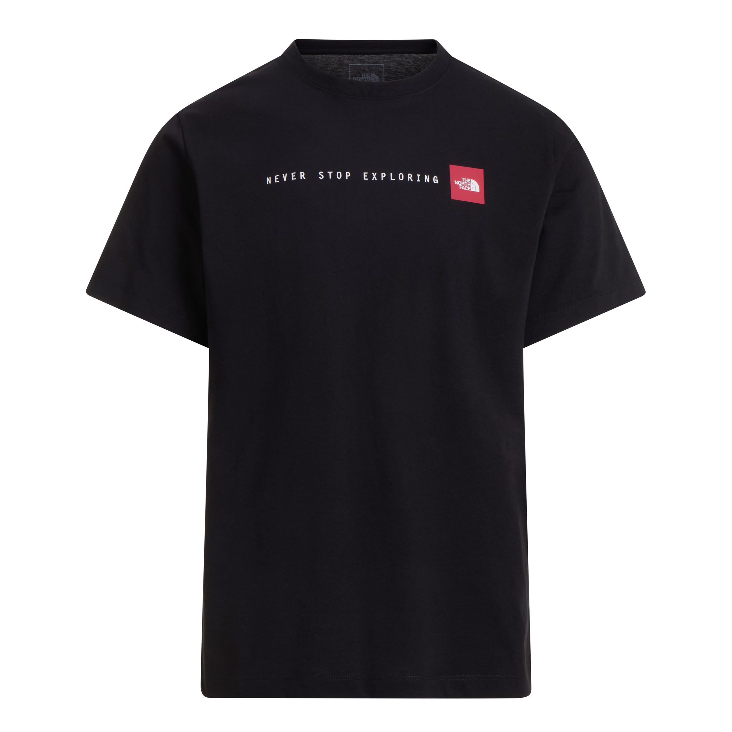 The North Face T-Shirt »M NEVER STOP EXPLORING REGULAR SHORT SLEEVE TEE-GRAPHIC« 1 tlg. kurze Ärmel, für Sport und Freizeit, sportlicher Stil