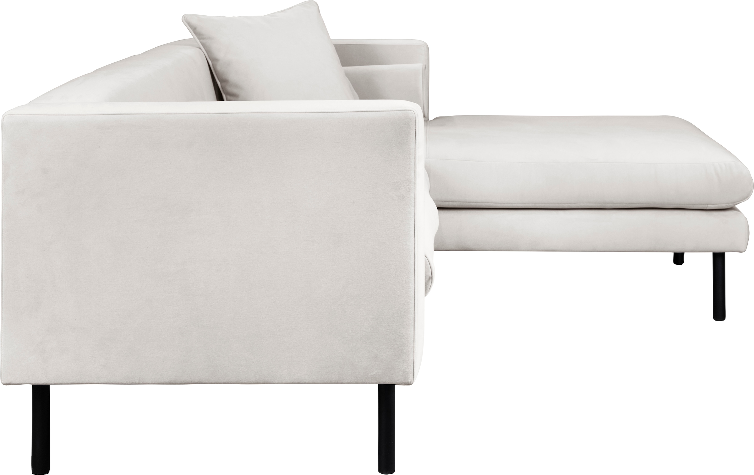 Guido Maria Kretschmer Home&Living Ecksofa »Lillibeth L-Form Designsofa, Maße B/T/H: 240/173/83 cm«, Zierkissen als Wendekissen, in Samtoptik oder Cord