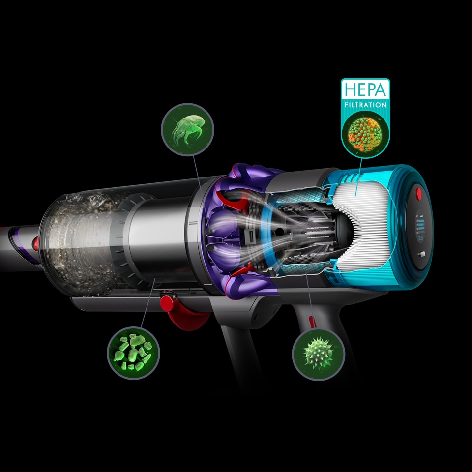 DYSON Akku-Hand-und Stielstaubsauger »Dyson Gen5detect™ Absolute« 70 min Laufzeit, LED-Düse, Stauberkennungssensor