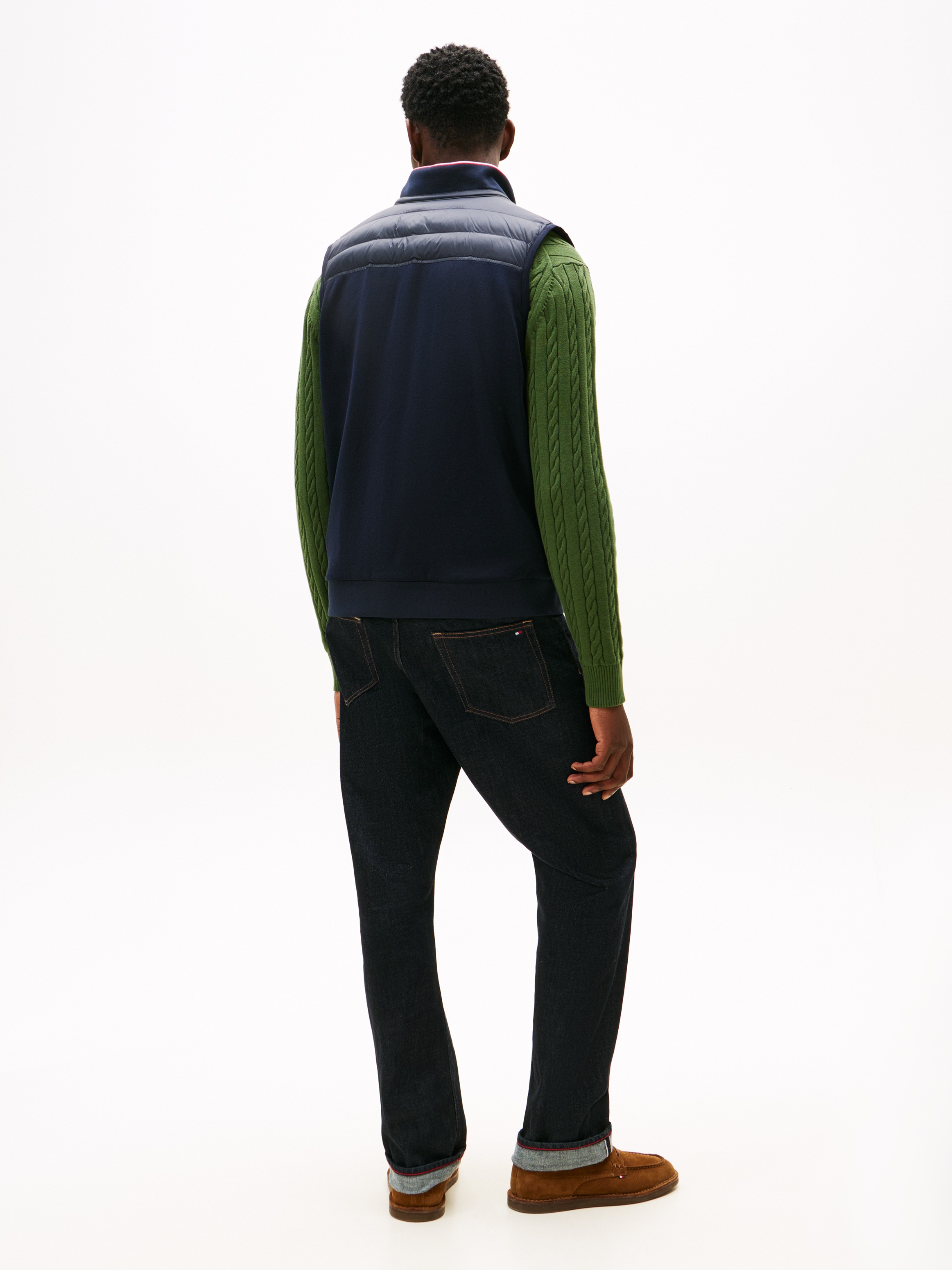 Tommy Hilfiger Steppweste »MIX MEDIA« Stehkragen, 2-Wege-Reißverschluss