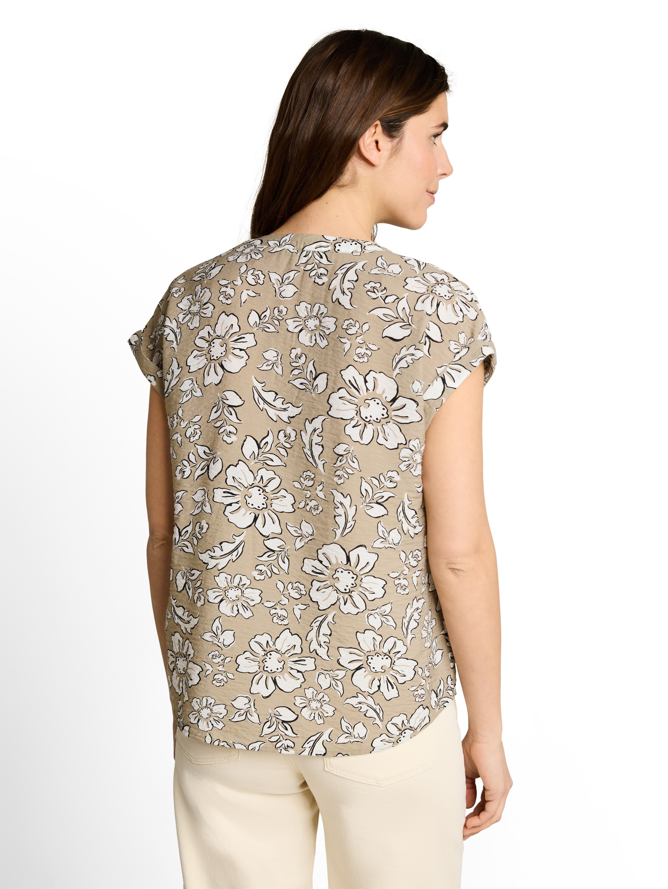 TOM TAILOR Kurzarmbluse Sommerbluse mit floralem Muster