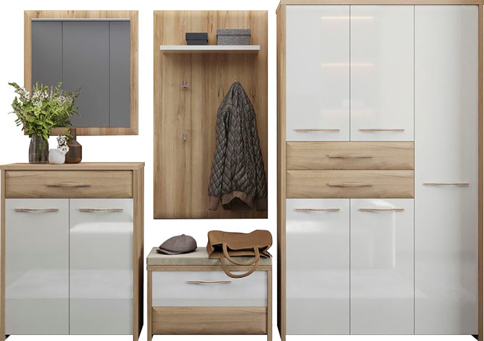 Home Affaire Garderoben-Set »Gala« Set in beige, Größe B/H/T: 262 cm cm x 192 cm cm x 36 cm cm