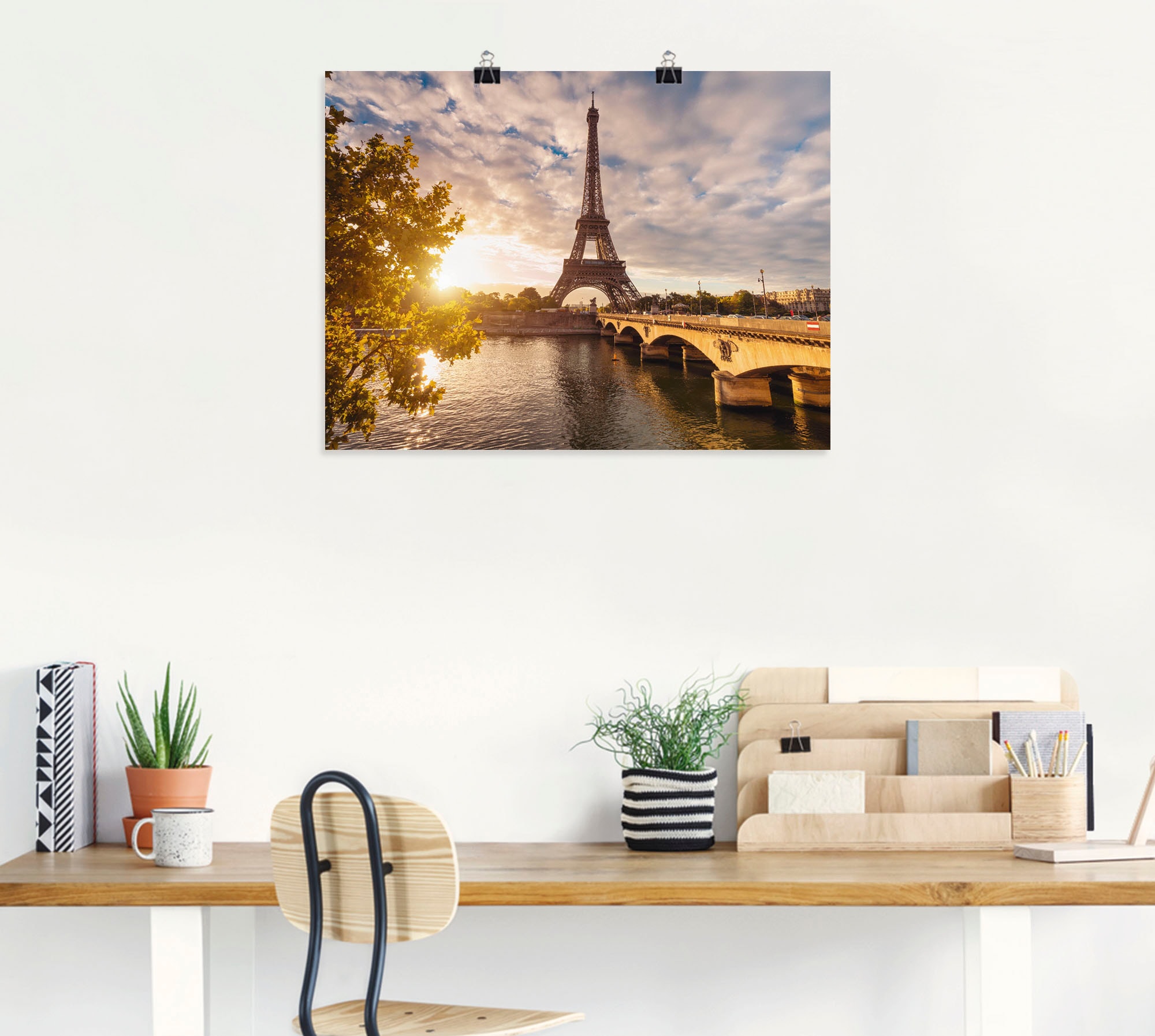 Artland Wandbild »Paris Eiffelturm II« Gebäude 1 Stk. tlg. als Leinwandbild, Poster in verschied. Größen