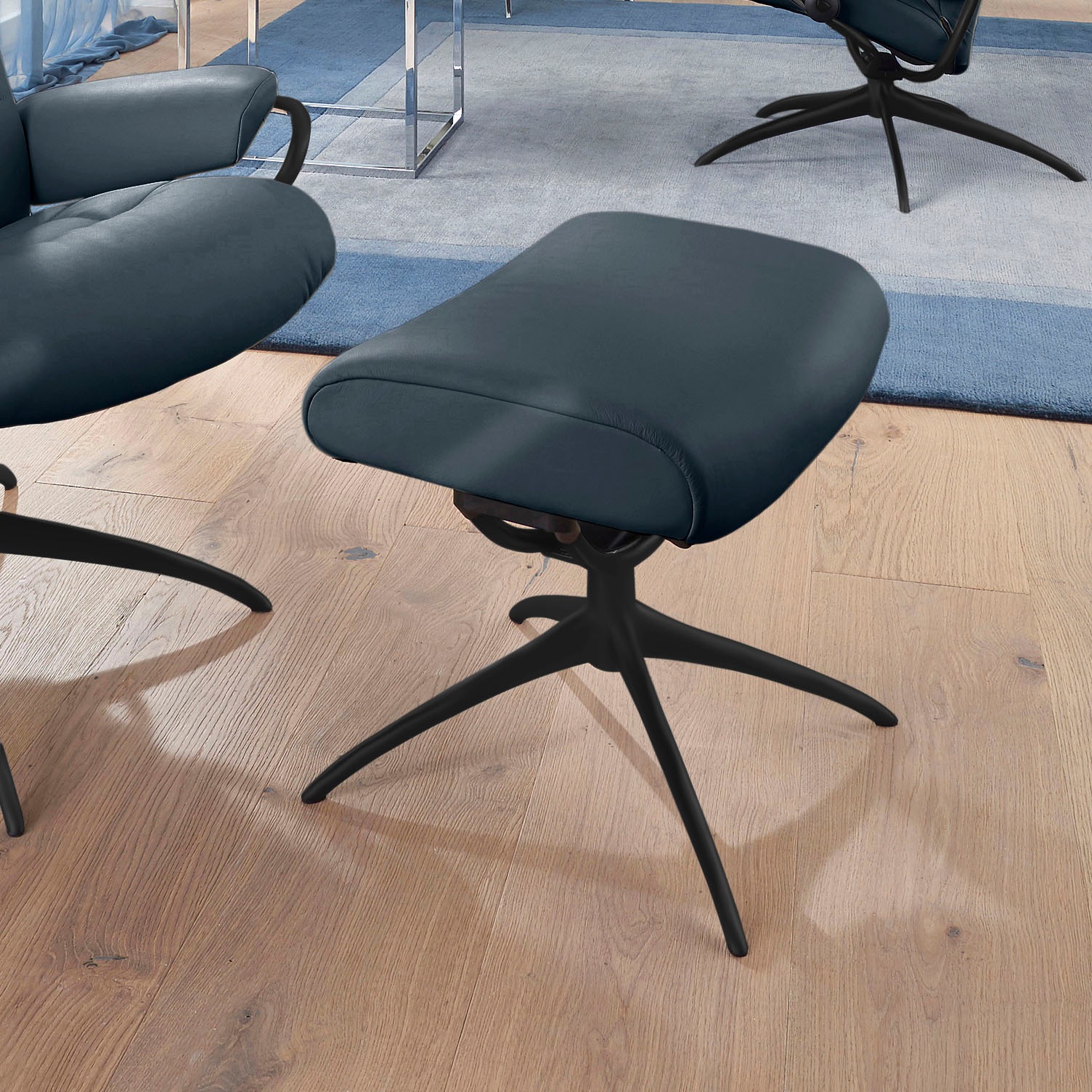 Stressless® Fußhocker »London«, mit Star Base, Gestell Schwarz
