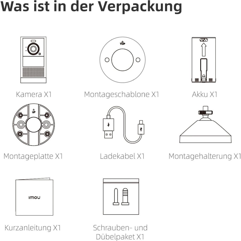 Imou Überwachungskamera »Cell 2«, Außenbereich