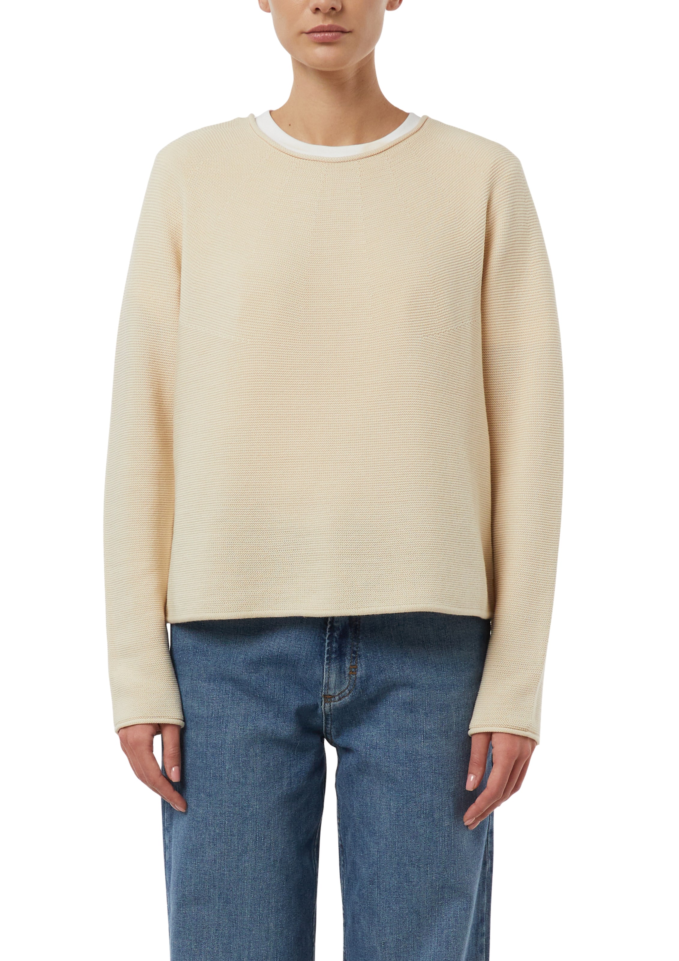 Comma Strickpullover mit Rollkanten