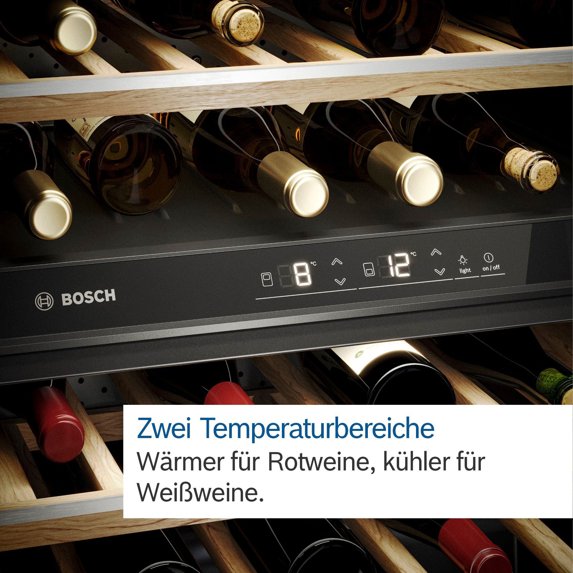 BOSCH Weinkühlschrank 075l Shop Online »KWK36ABGA«, 199 für á im Standardflaschen OTTO