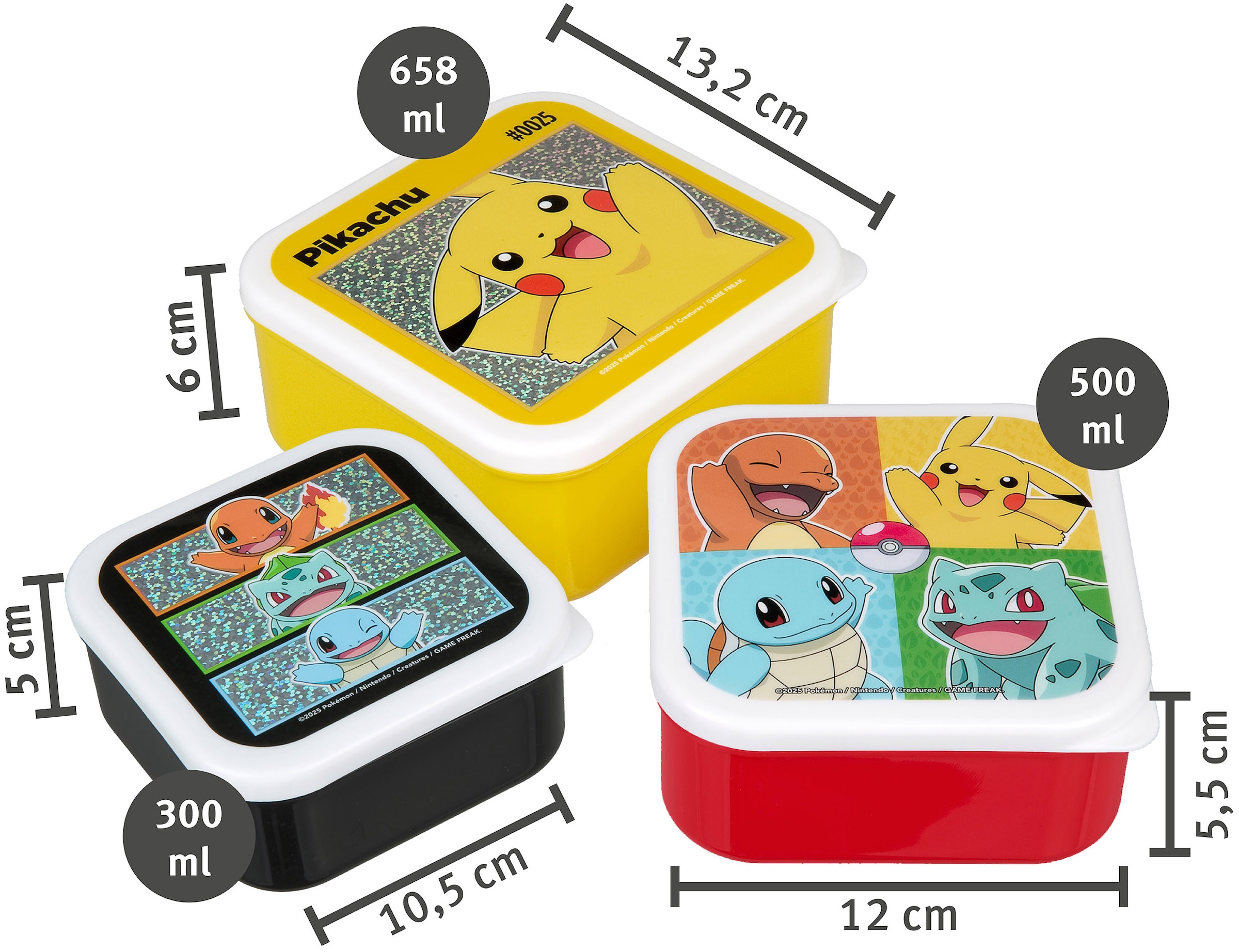 UNDERCOVER Kinderrucksack »Pokémon« inklusive Brotdosen 3er Set
