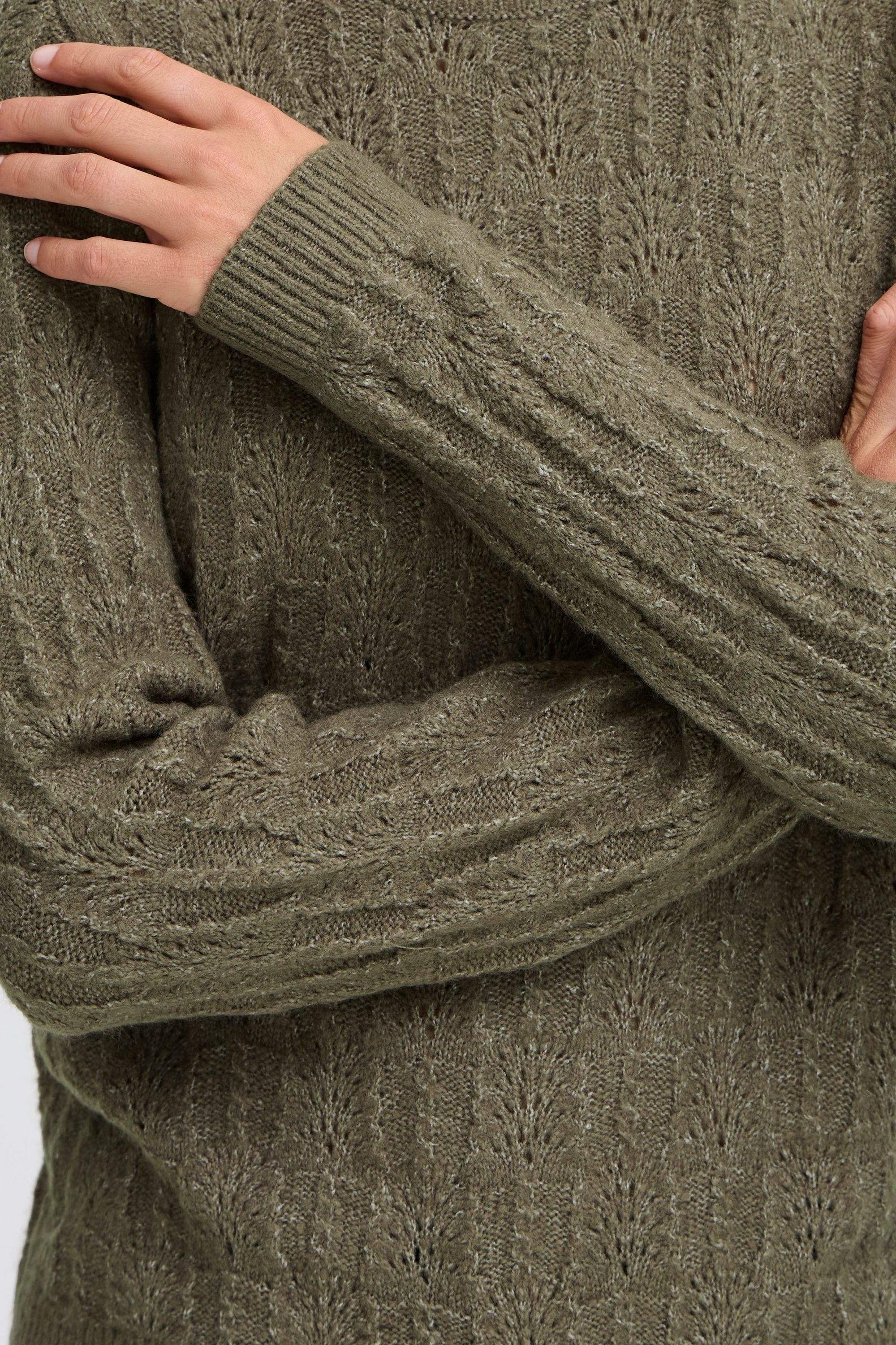 OXMO Strickfleece-Pullover »Strickpullover OXFSINVA«
