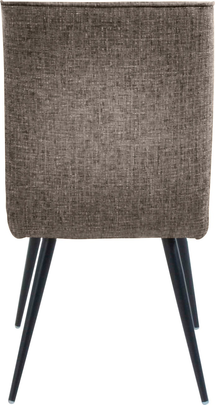 K+W Komfort & Wohnen 4-Fußstuhl »Giacomo I« () 1 Stk.4- Fußstuhl mit umlaufenden 4mm Keder am Rücken und Sitz, Metallfüße