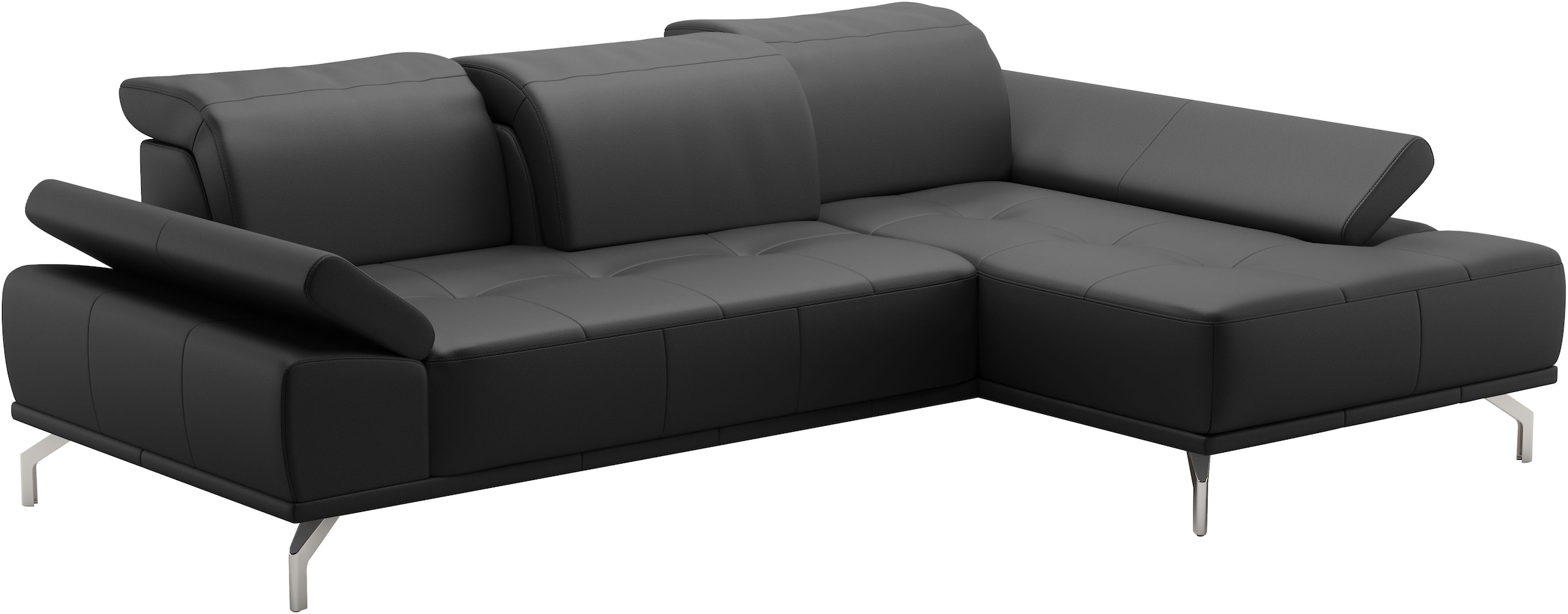 Places of Style Ecksofa »Caluna«, Inkl.Sitztiefenverstellung, wahlweise mit Kopf- und Armteilverstellung