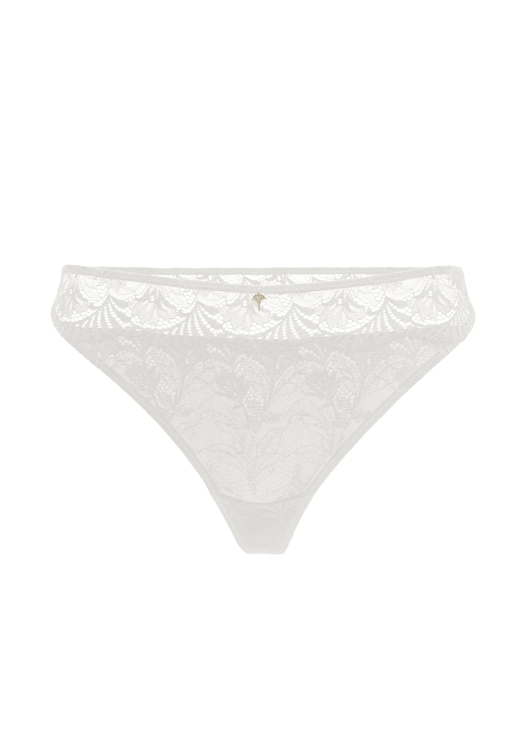 JOOP! Tanga »Beautiful«, florale Spitze, Stretch-Bund, elastisch