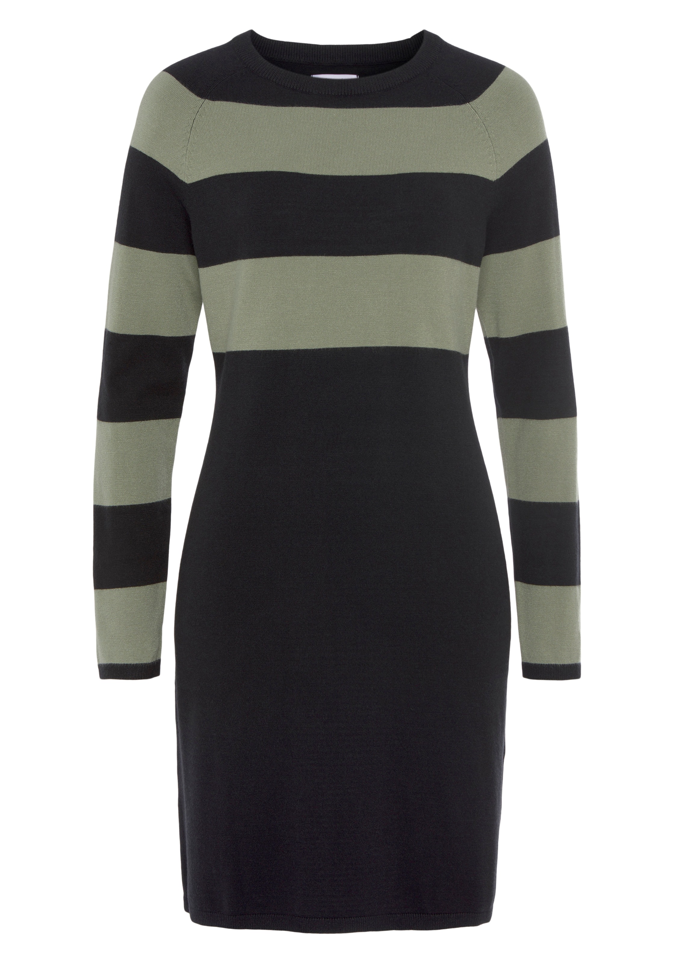 Tamaris Strickkleid, lässiger, casual Look, aus Viskosemischung, langärmlig