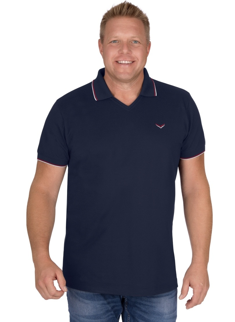 Trigema Poloshirt »TRIGEMA Polo-Shirt mit V-Ausschnitt«, (1 tlg.)