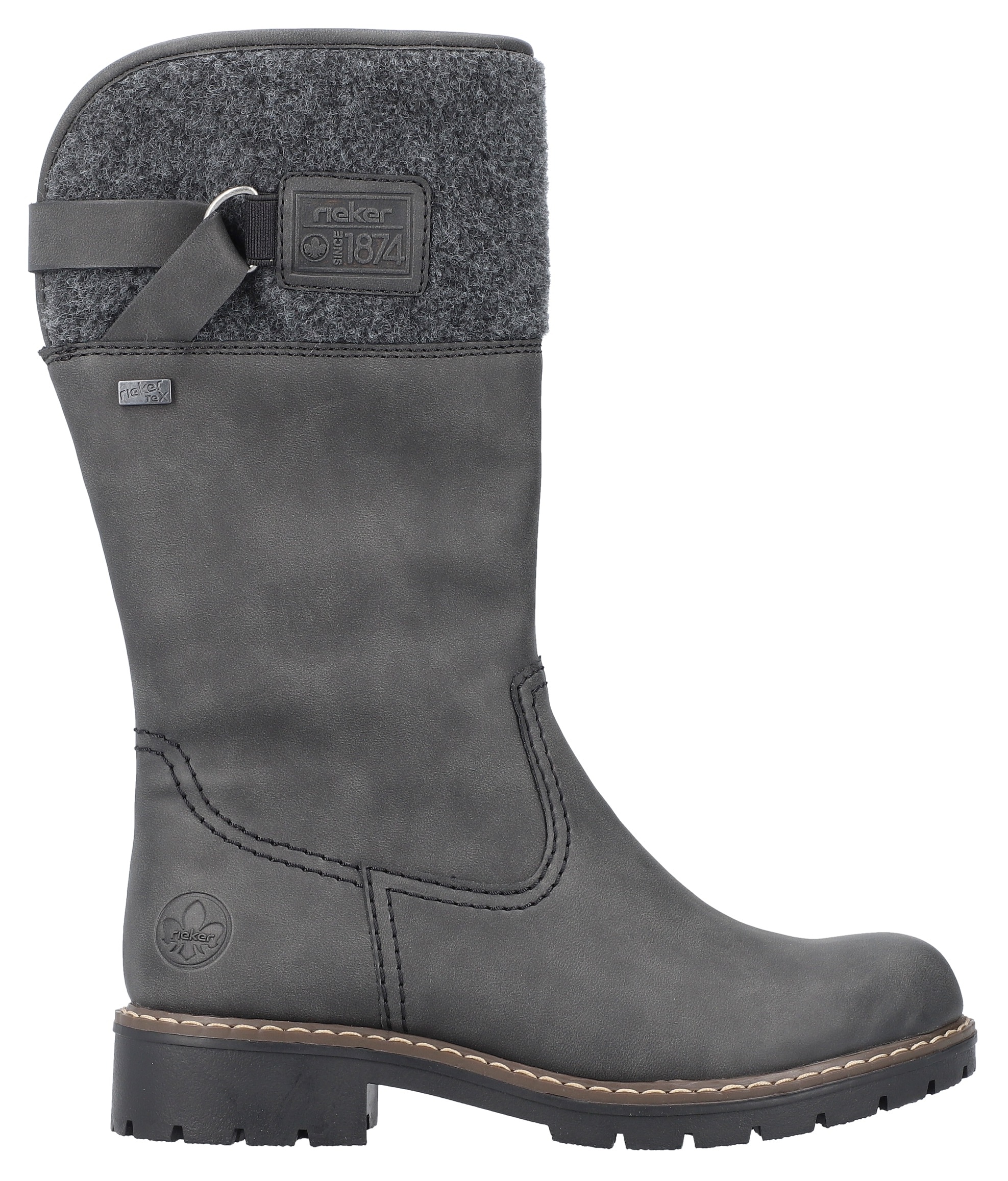 Rieker Winterstiefel, Boots, Blockabsatz, mit wasserabweisender riekerTEX-Membran