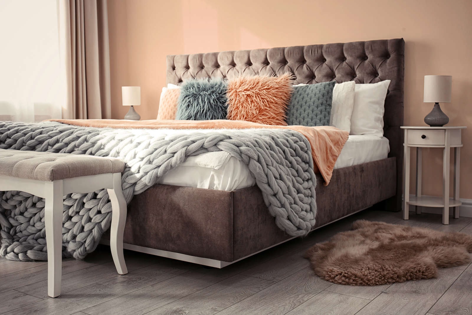 A.S. Création »Premium Innenwandfarbe PURO Tuchmatt diverse apricot« ideal für Wohnzimmer, Schlafzimmer, Flur und Küche, Farbwelt Apricot