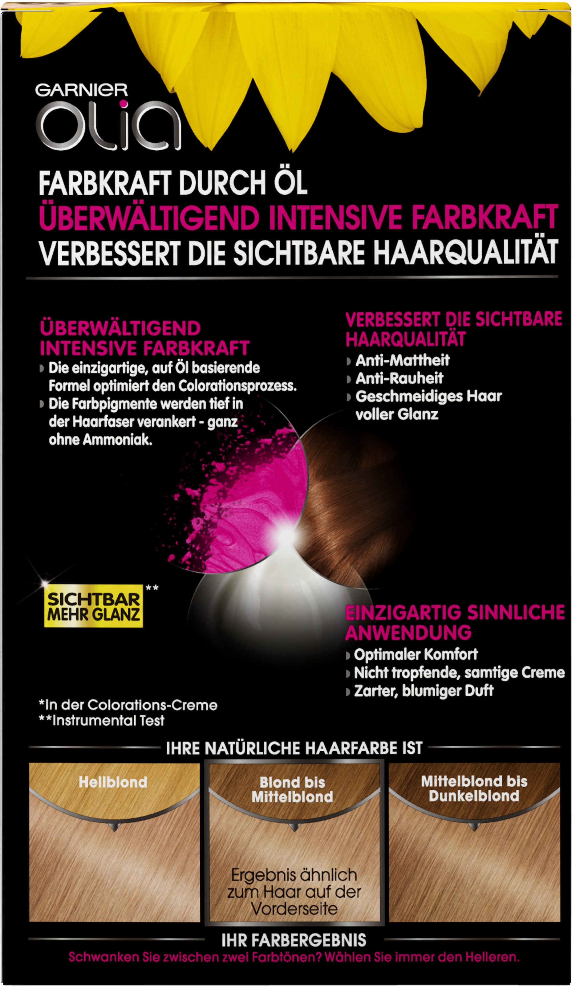 GARNIER Coloration »Olia dauerhafte Haarfarbe«, mit pflegender Formel