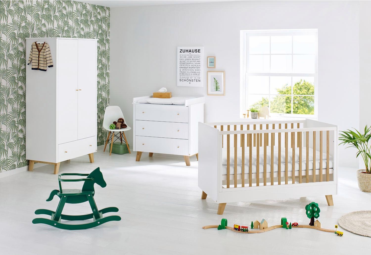 Pinolino Babyzimmer Komplettset Pan Set 3 St Breit Mit Kinderbett Schrank Und Wickelkommode Made In Europe Kaufen Bei Otto