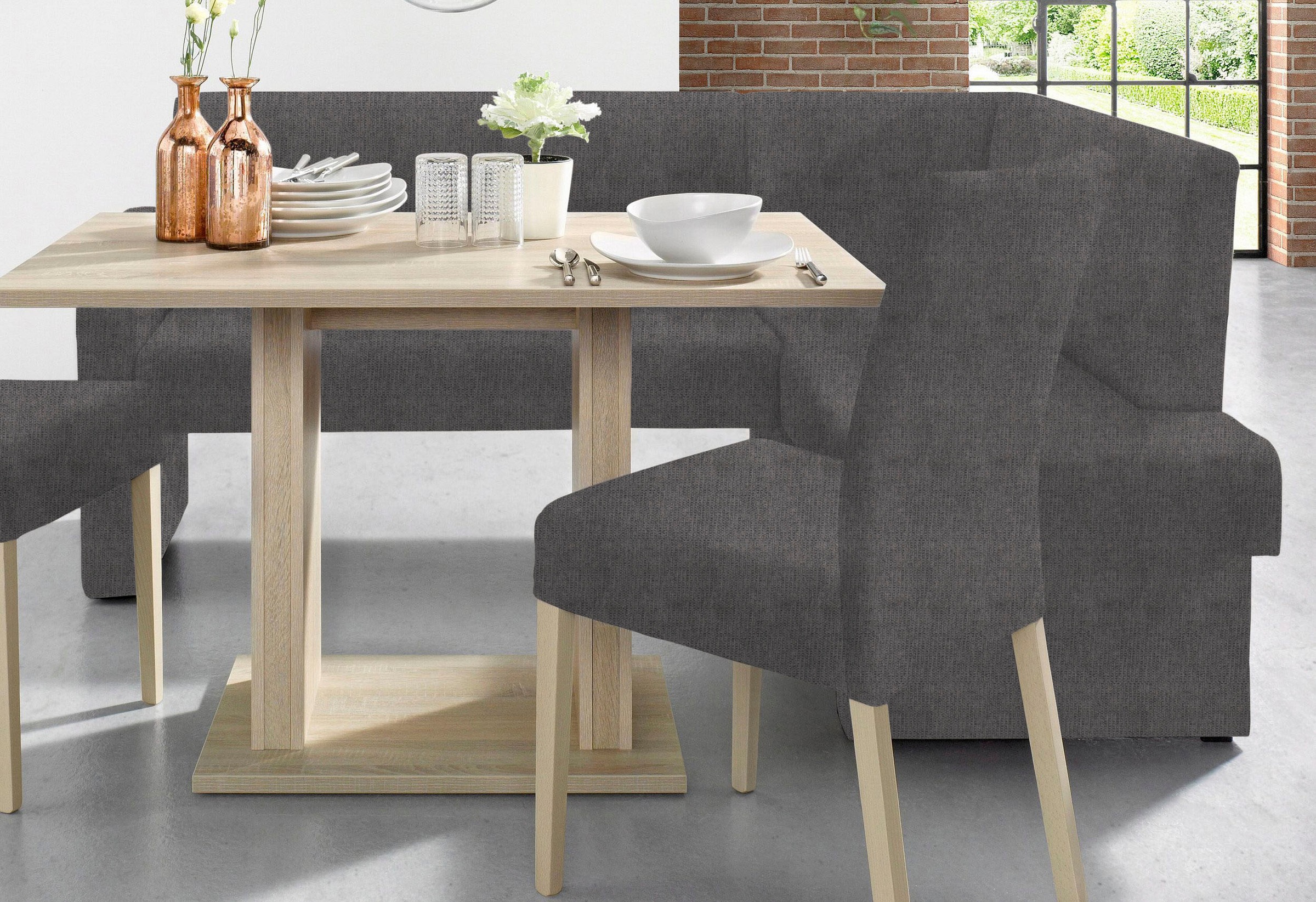 Home affaire Eckbank »Umag« Sitz und Rücken gepolstert, verschiedene Qualitäten