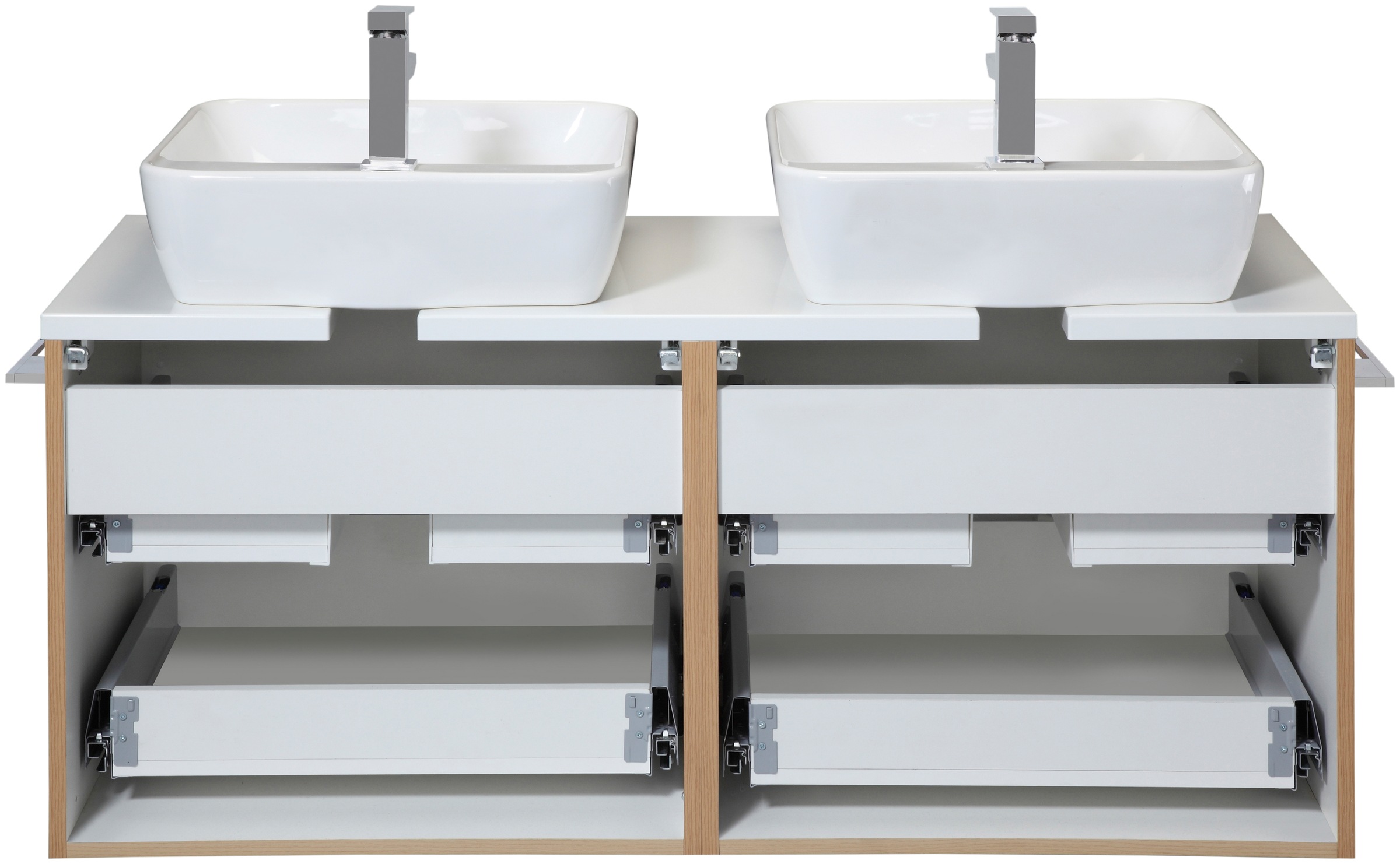 welltime Badmöbel-Set »Malibu«, (Set, 2 St.), Breite 120 cm, mit Soft-Close